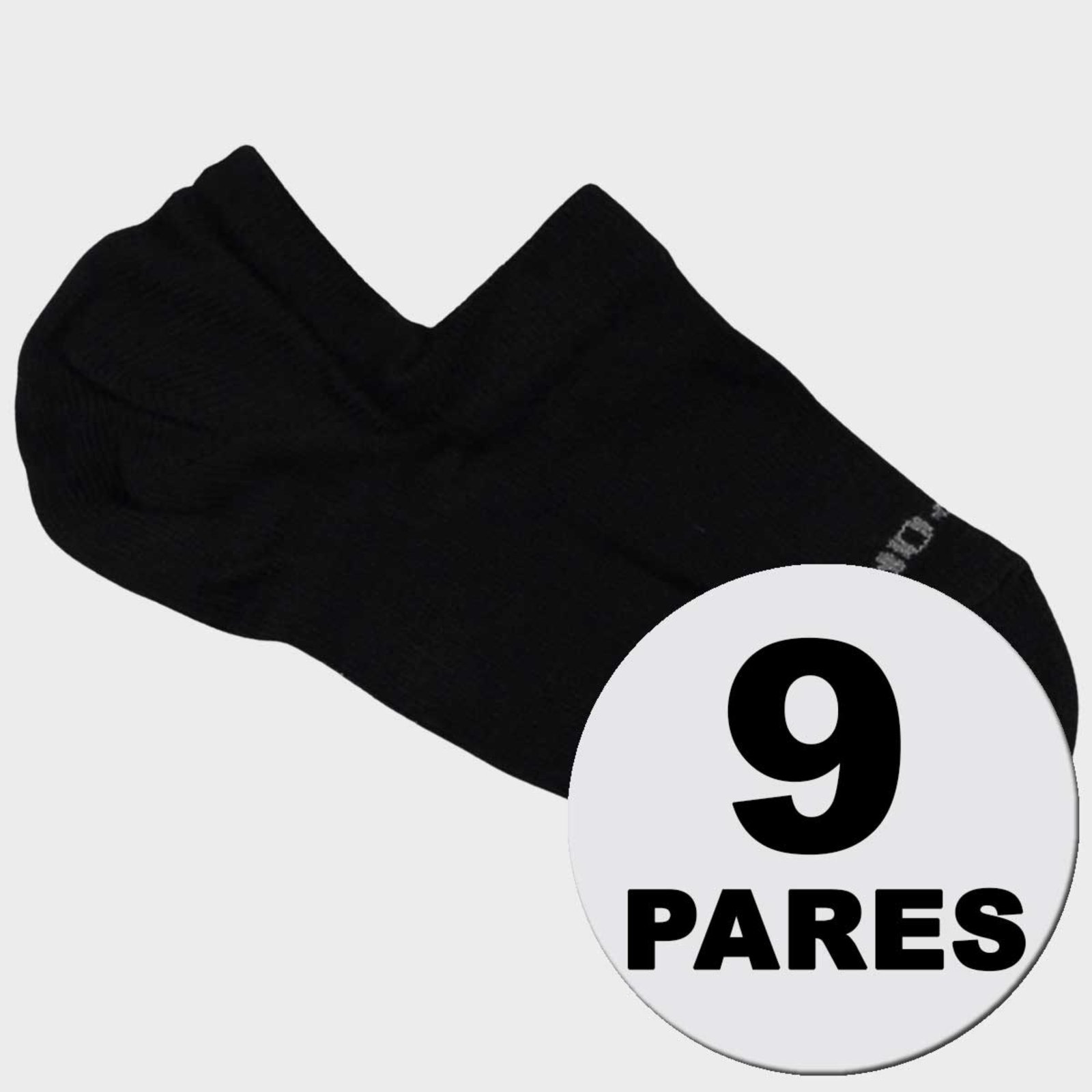 Kit Meia Lupo Sport Sapatilha 9 Pares Preta