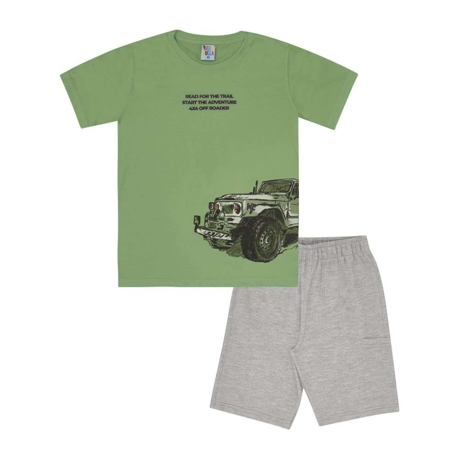 Infantil - Conjunto Menino - Oliva - 49372-1274 Verde