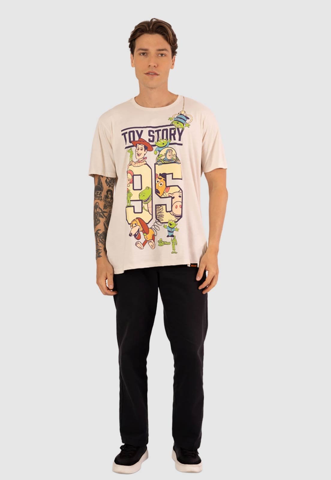 Camiseta Piticas Disney Pixar Toy Story 1995 Areia