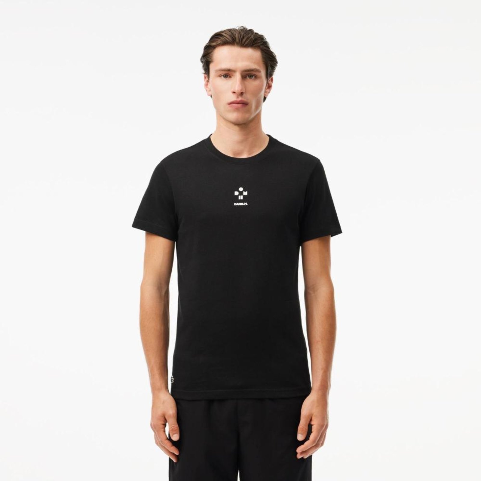 Camiseta de tênis Lacoste Sport x Daniil Medvedev Ultra-Dry Preto