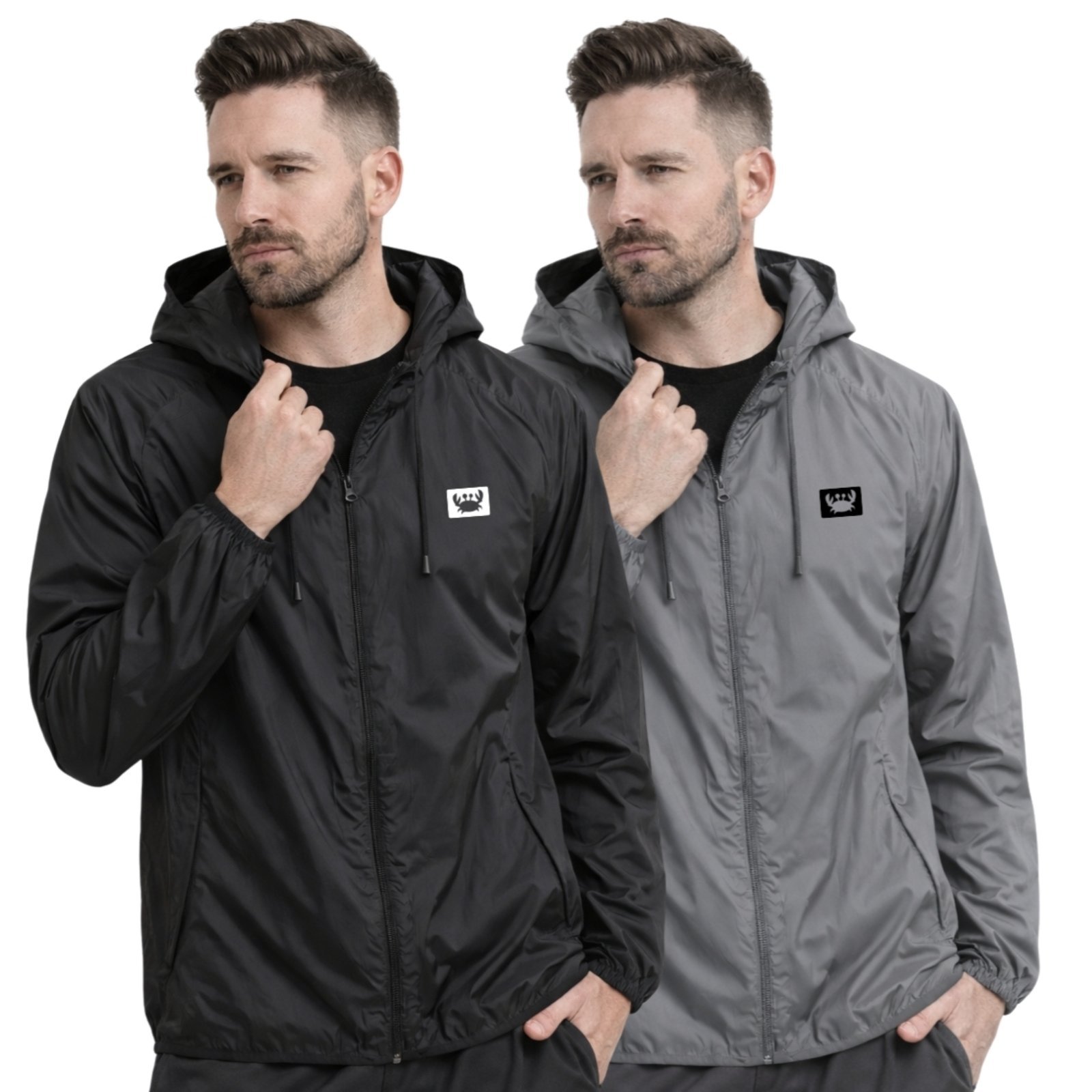Kit 2 Jaqueta Corta Vento Impermeável Masculino Leve e Confortável Estilo Casual Siri