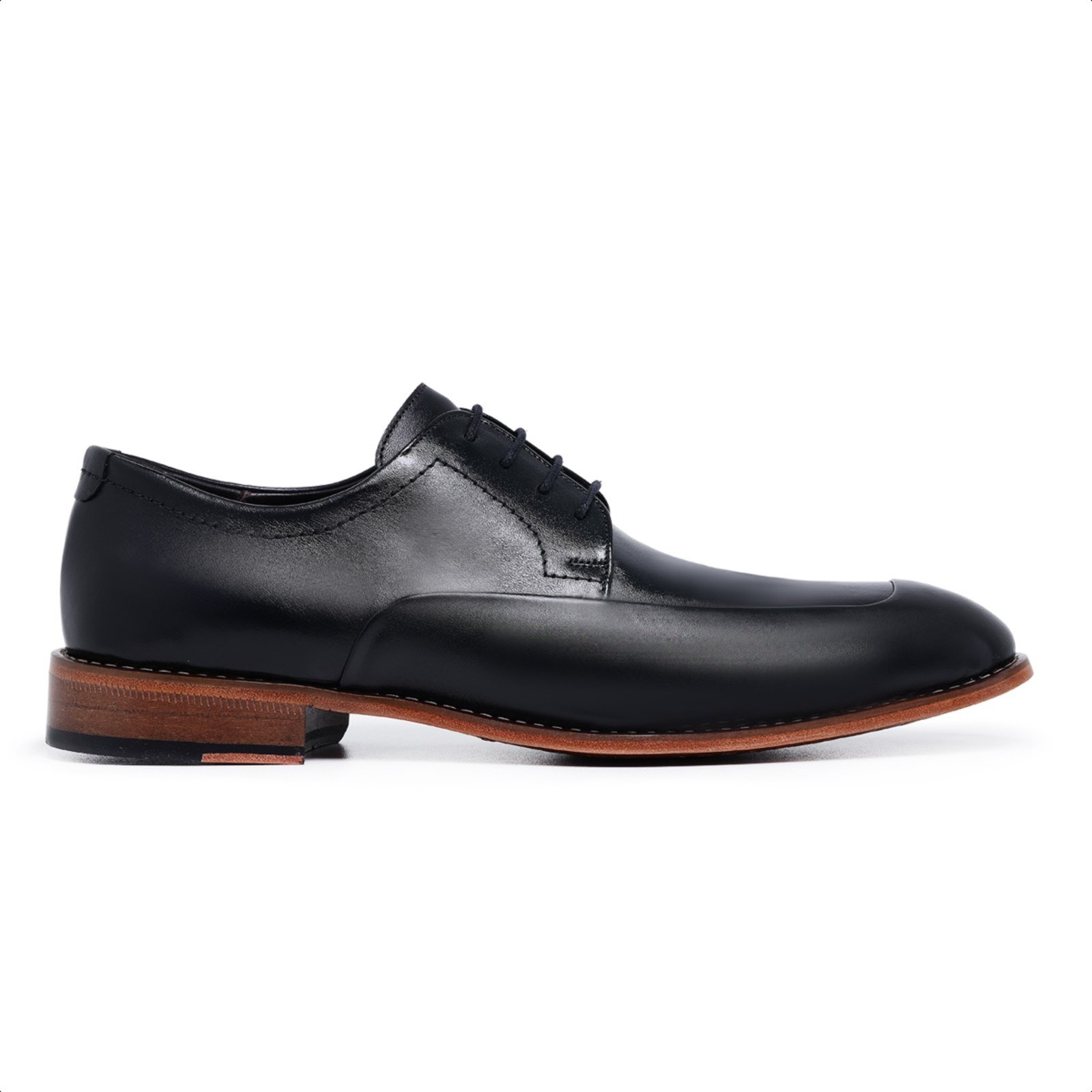 Sapato Derby em Couro Sapato Premium Paulo Vieira cor Preto