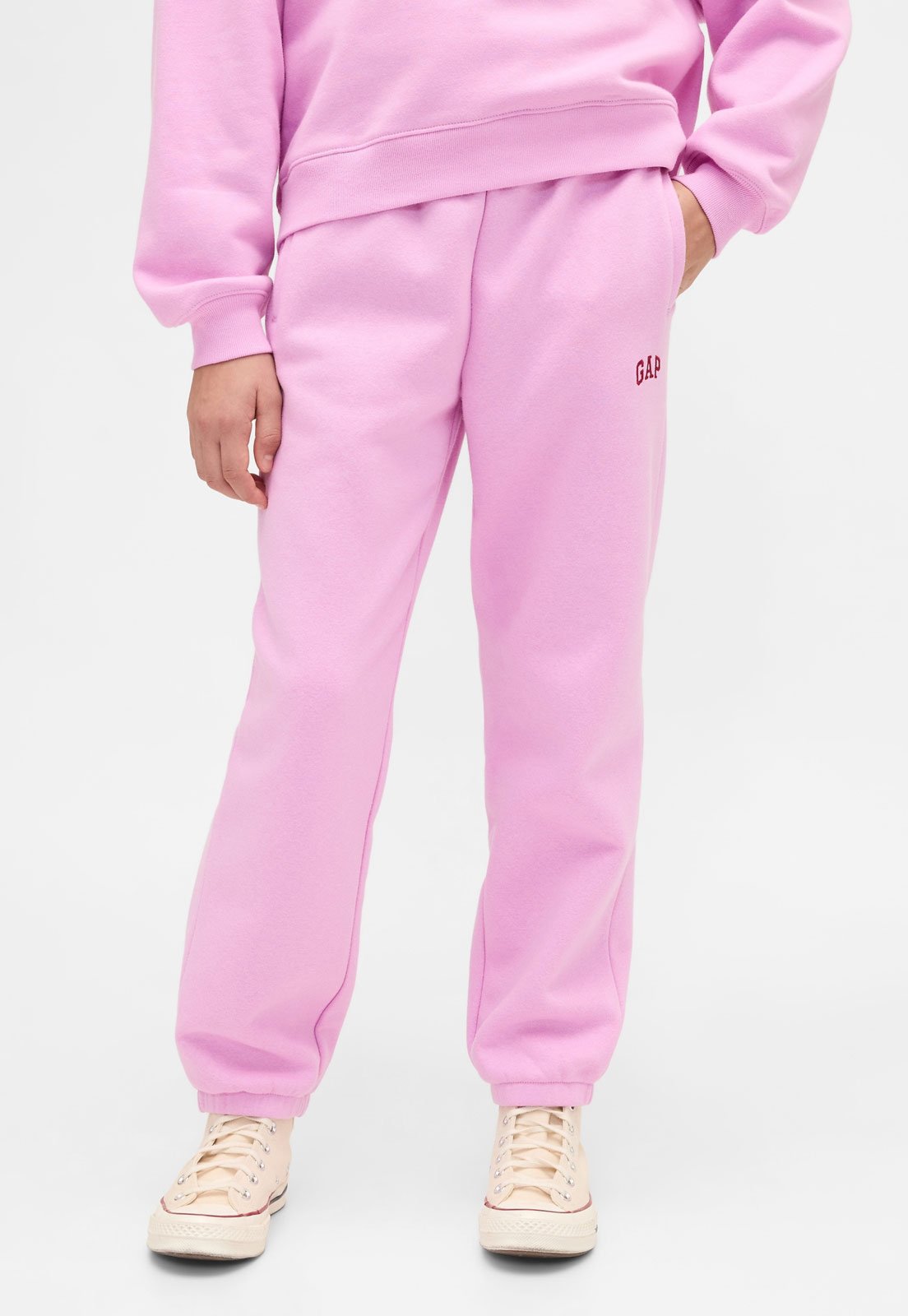 Infantil - Calça de Moletom Jogger GAP Logo Rosa