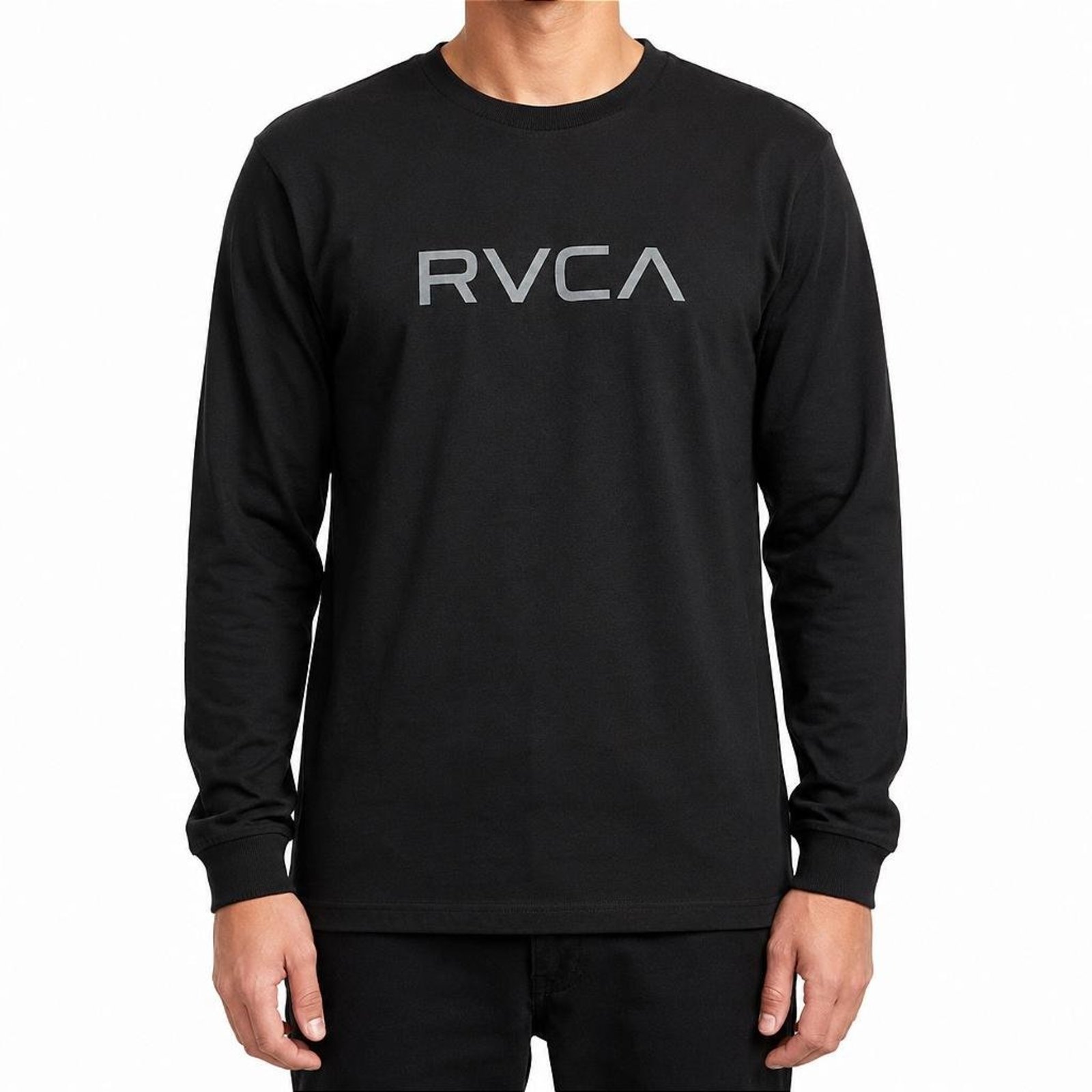 Camiseta RVCA Manga Longa Big RVCA 2X Masculina WT26 Preto