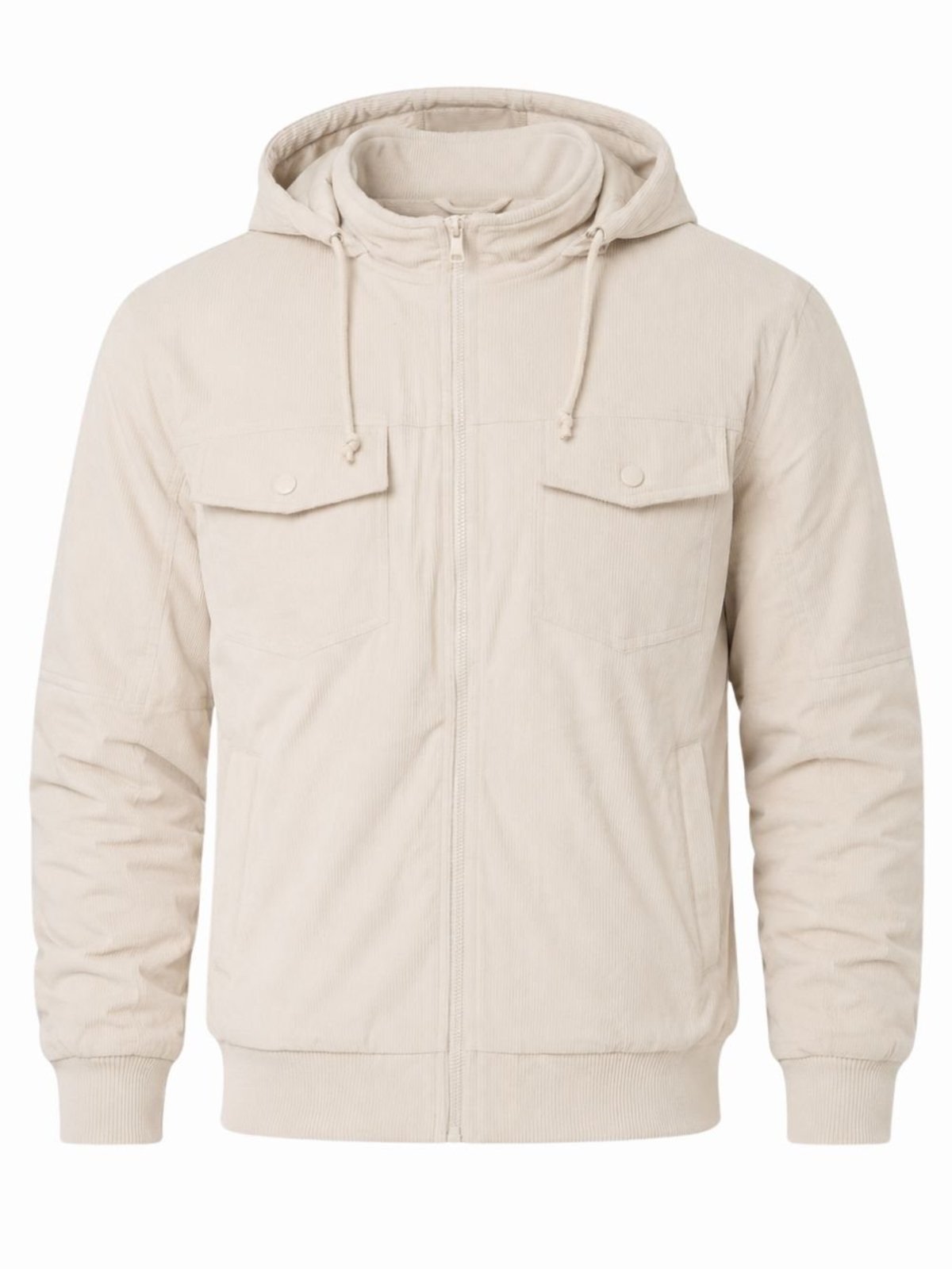 Jaqueta Masculina Veludo Cotelê com Capuz Forrada Crocker - 51100