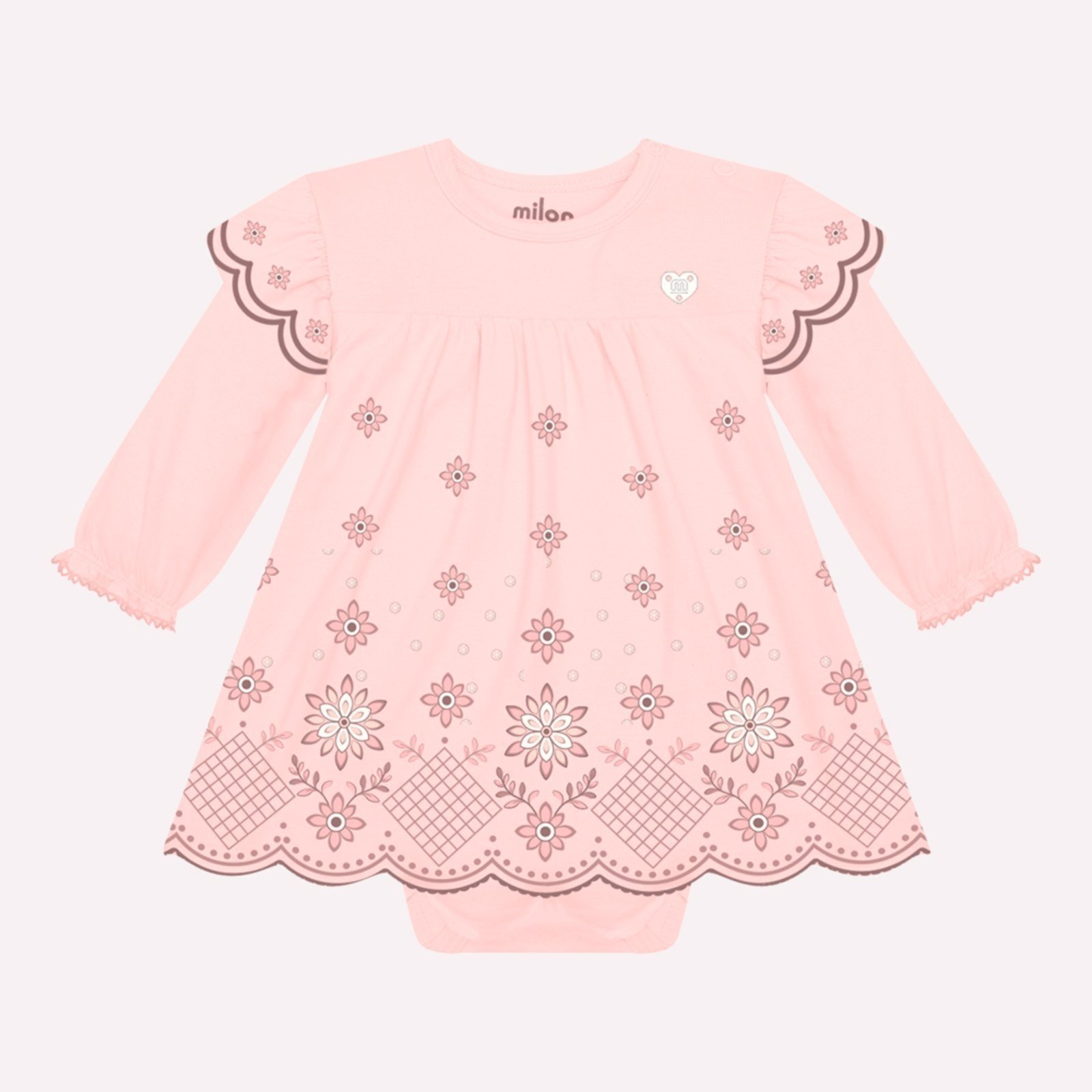 Infantil - Vestido Menina com Corte a Laser Milon