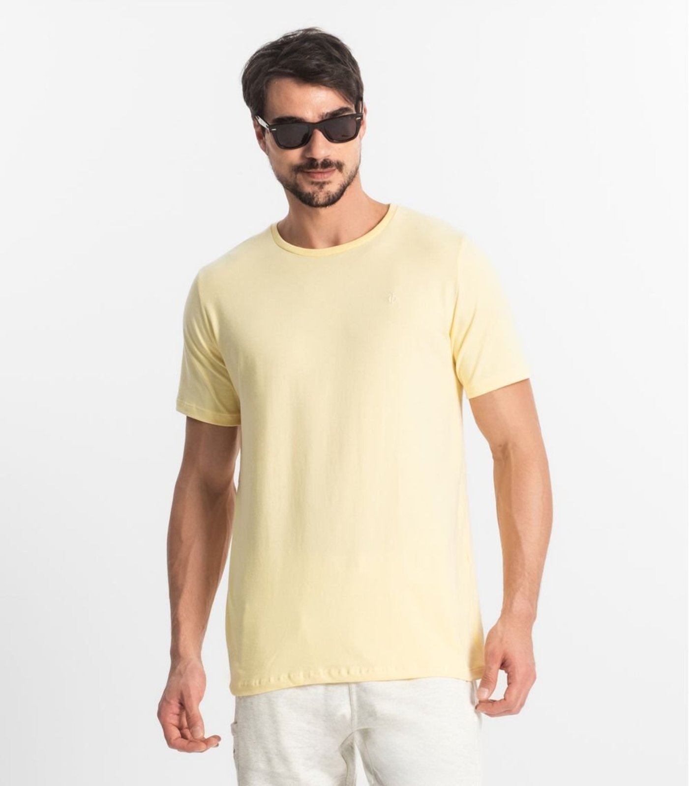 Camiseta Masculina Básica Diametro Amarelo