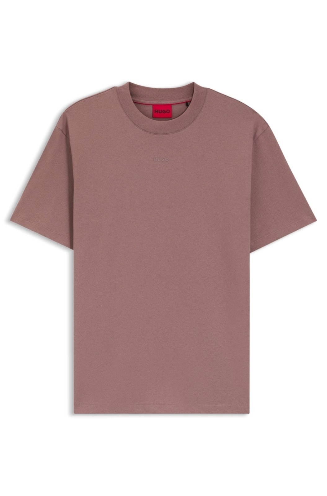 Camiseta De Ajuste Descontraído Em Algodão Com Logo