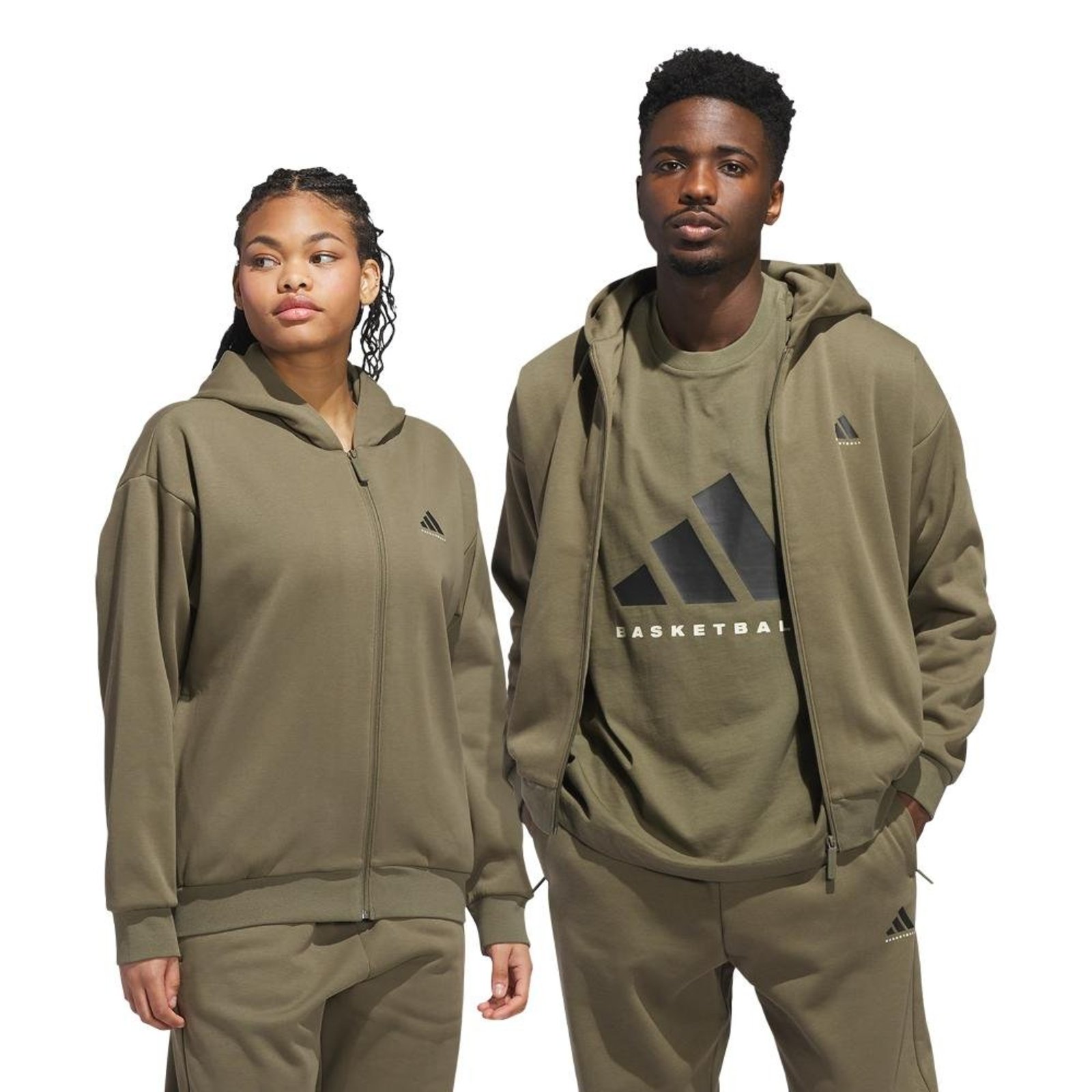Moletom Capuz Zíper Adidas Basketball (Unissex) Adidas Performance Verde — R$ 449,99 em Dafiti br