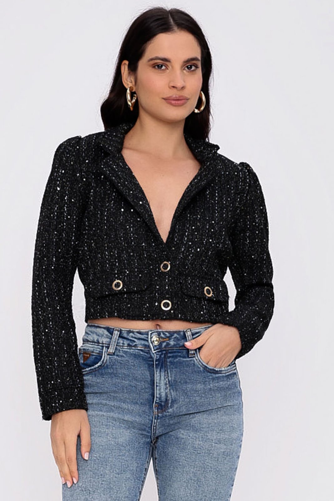 BLAZER CURTO GALATI PRETO Gatabakana