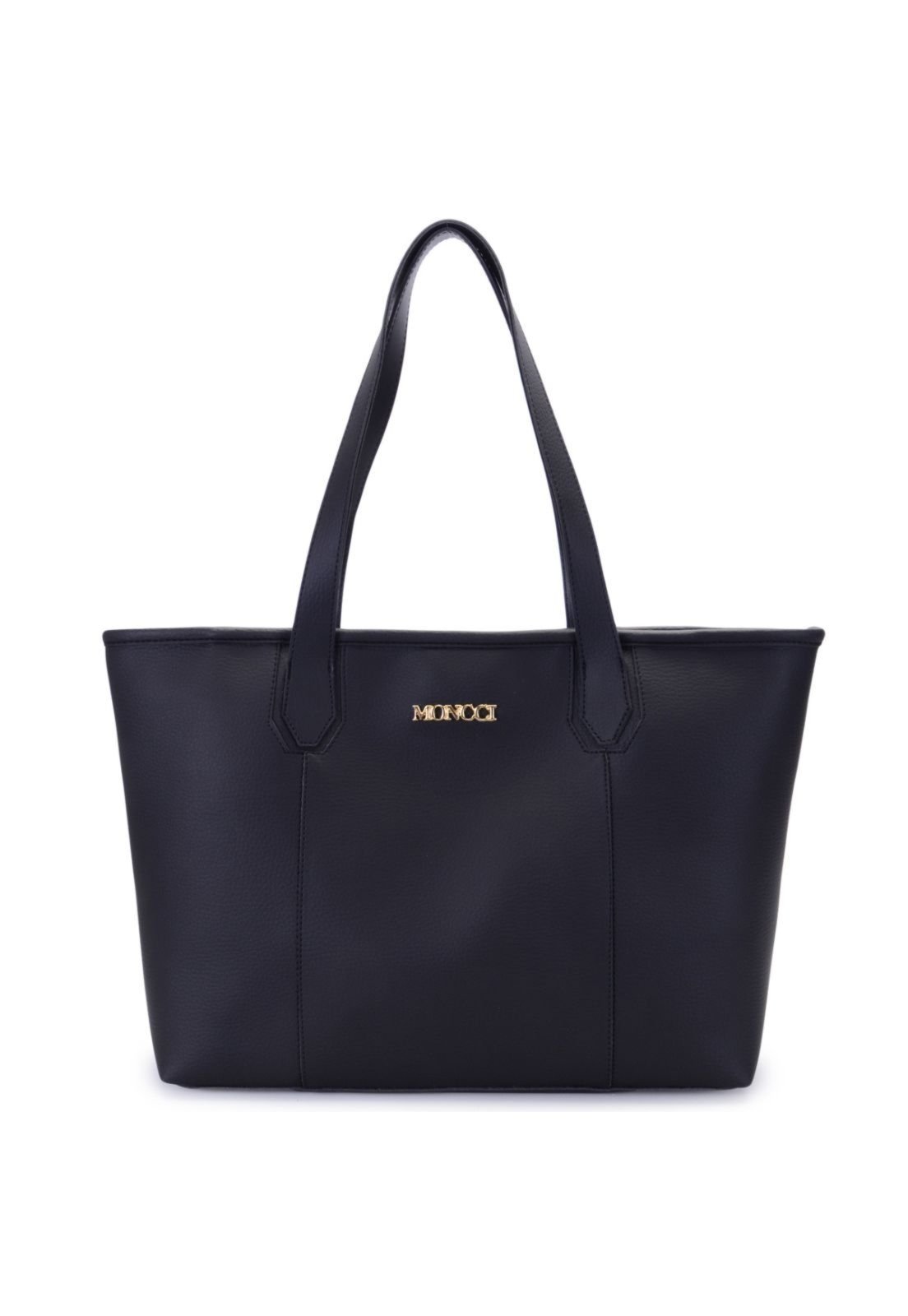 bolsa grande feminina com carteira Moncci Preto