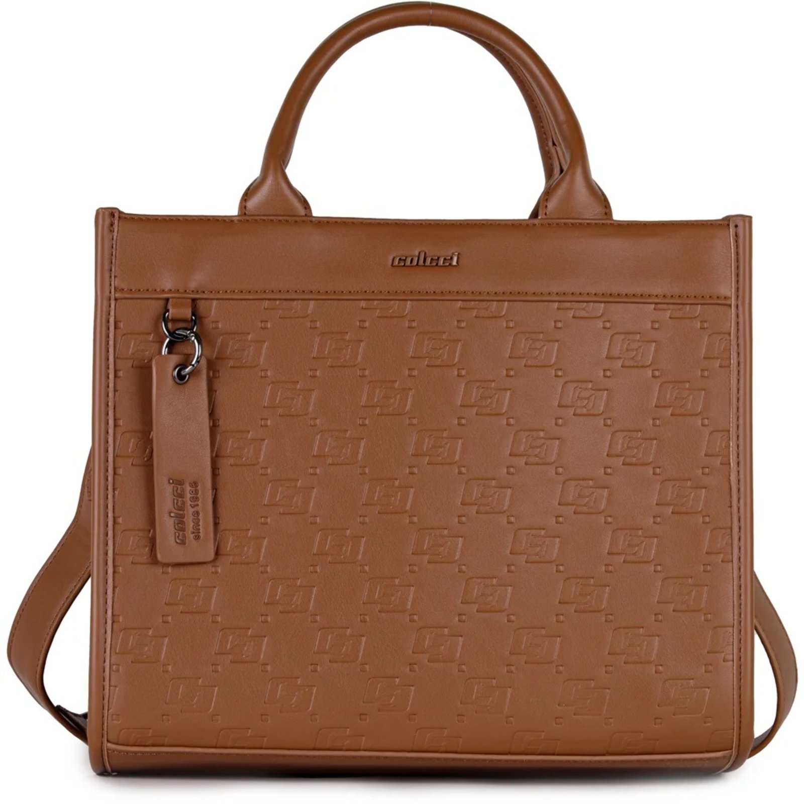 Vista 2 Bolsa Tote Colcci Jane Ve26 Feminino marrom marrom