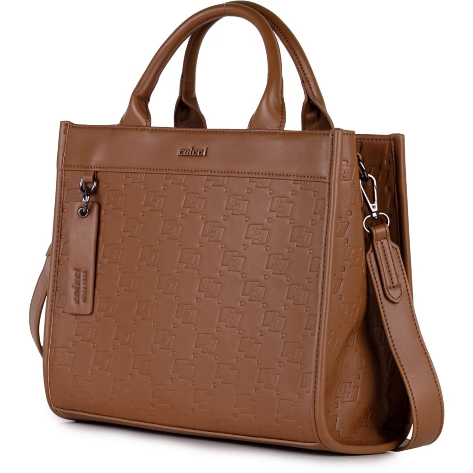 Vista 3 Bolsa Tote Colcci Jane Ve26 Feminino marrom marrom