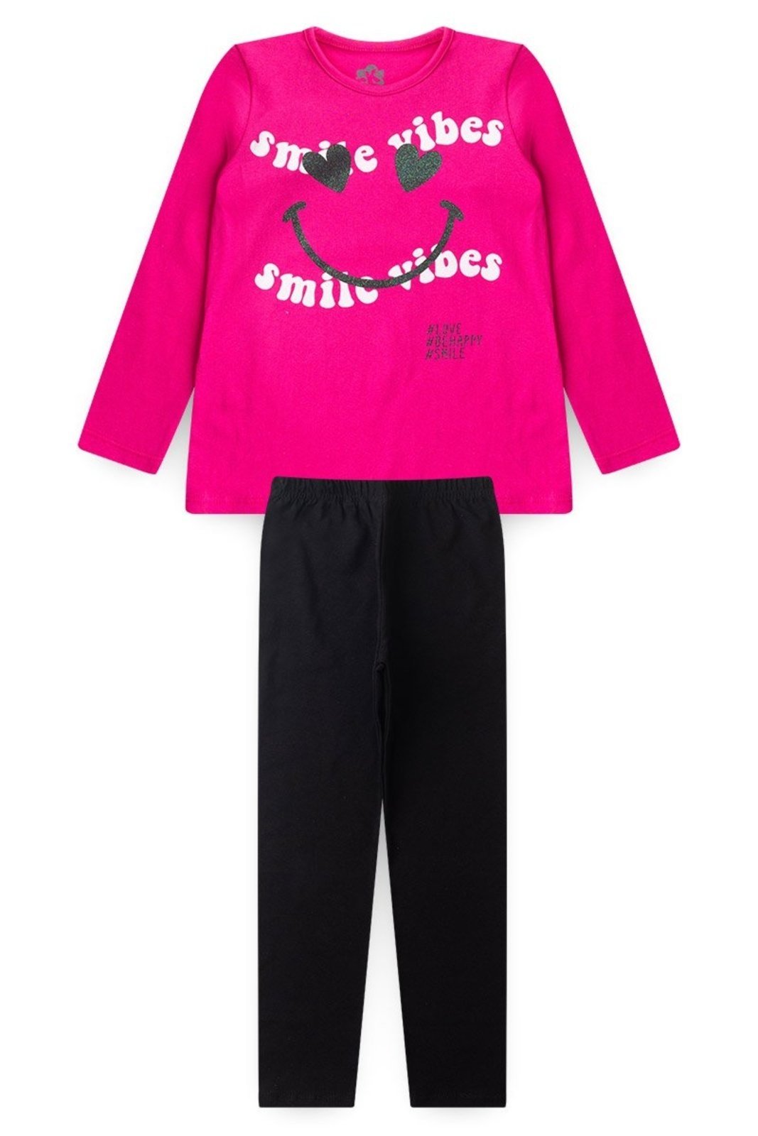 Infantil - Conjunto Menina 4 Peças Inverno 2 Blusas Manga Longa + 2 Calças Legging Tam 4 ao 14