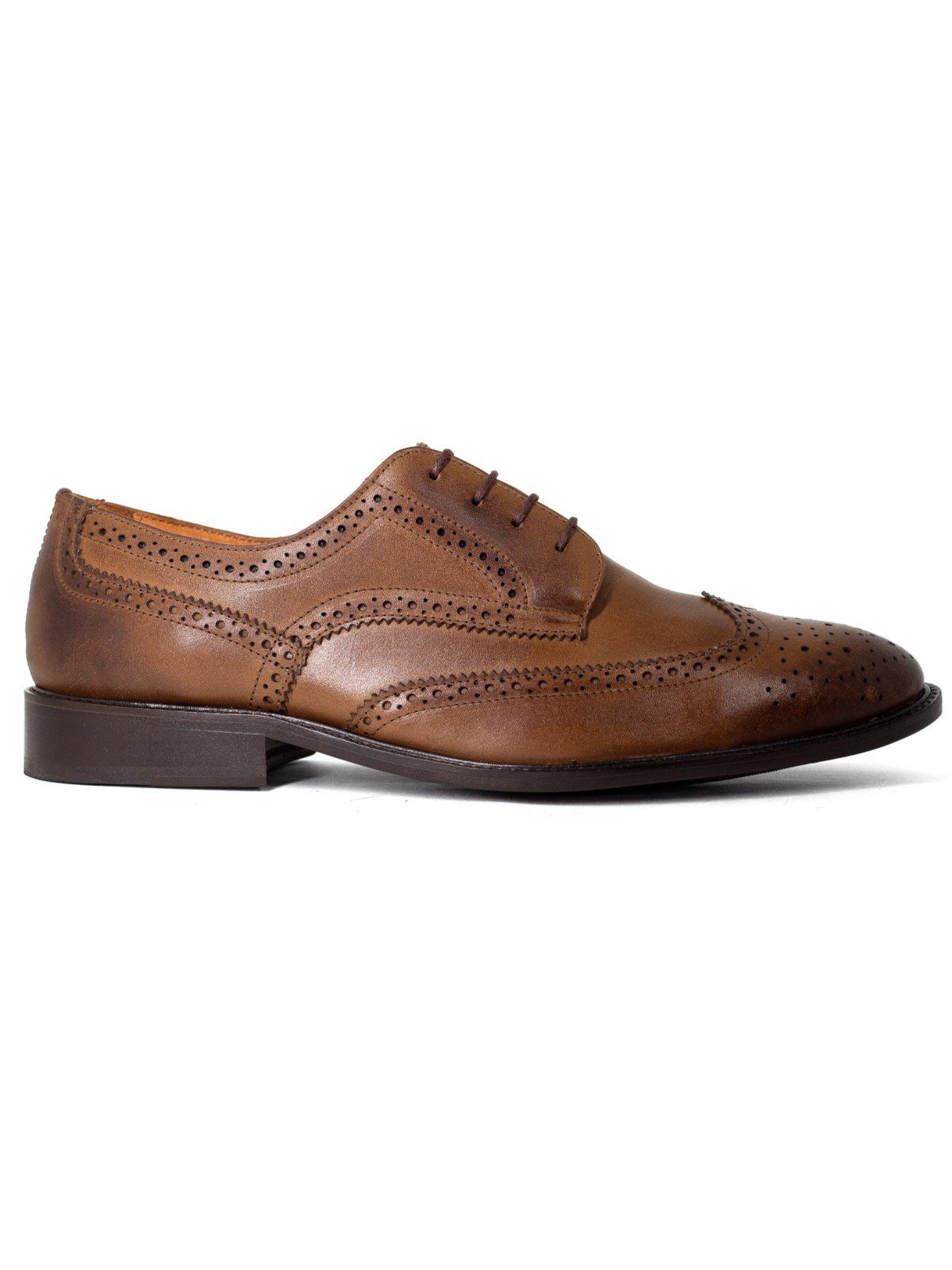 Sapato Social Masculino Oficina Reserva Brogue Nordic Marrom Caramelo