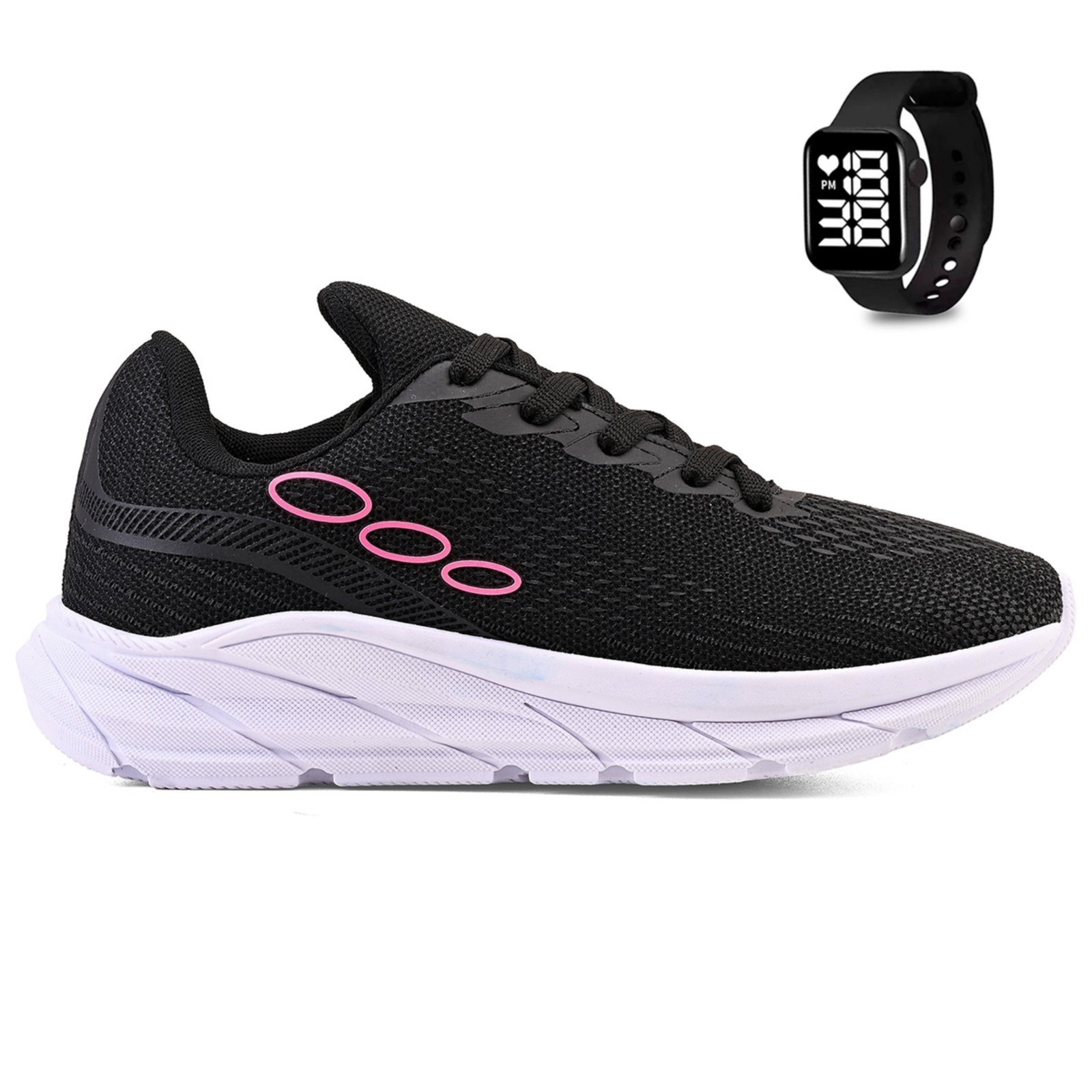 Kit Tenis Esportivo Unissex Academia + Relogio Digital