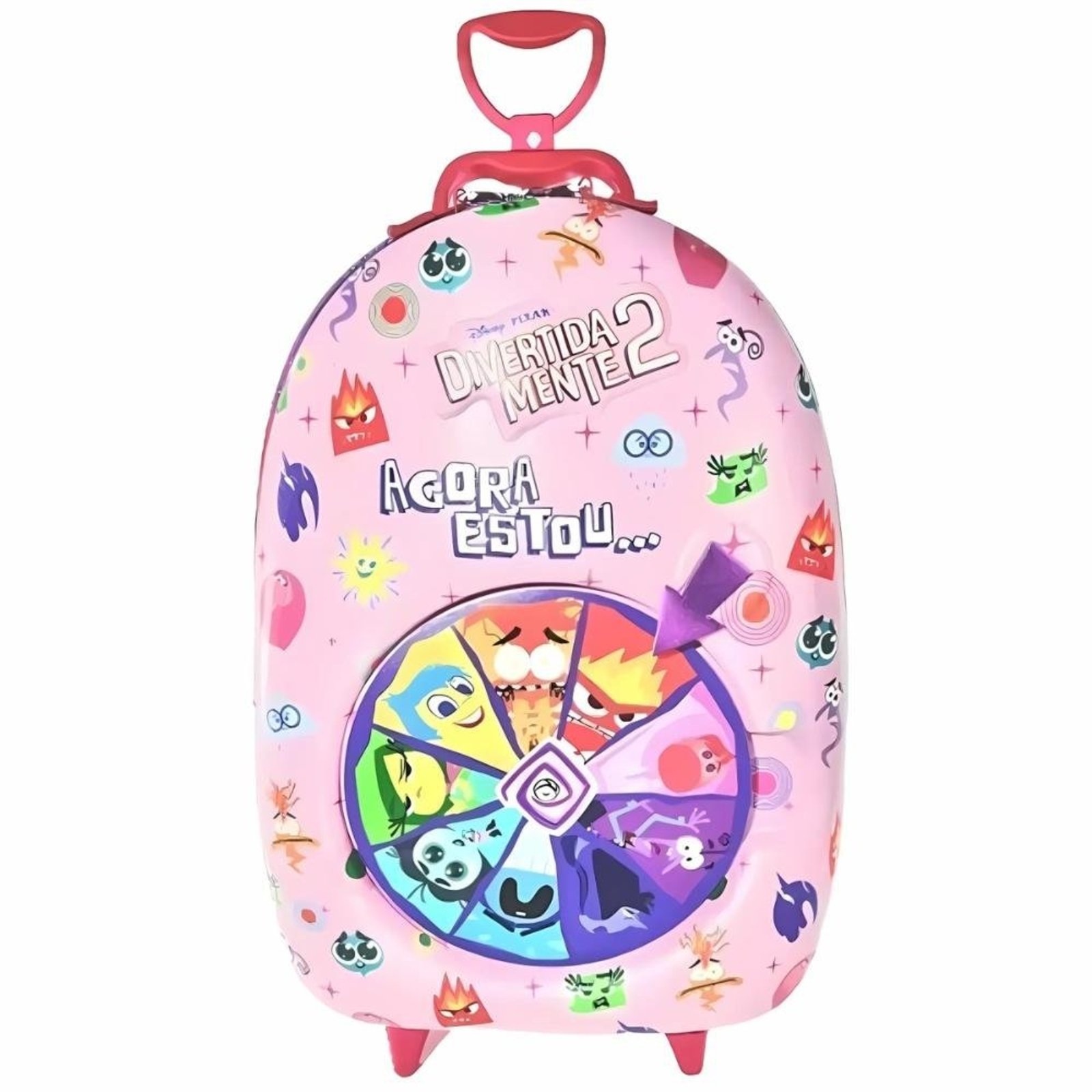Infantil - Mala MaxToy Divertidamente Roleta Rosa