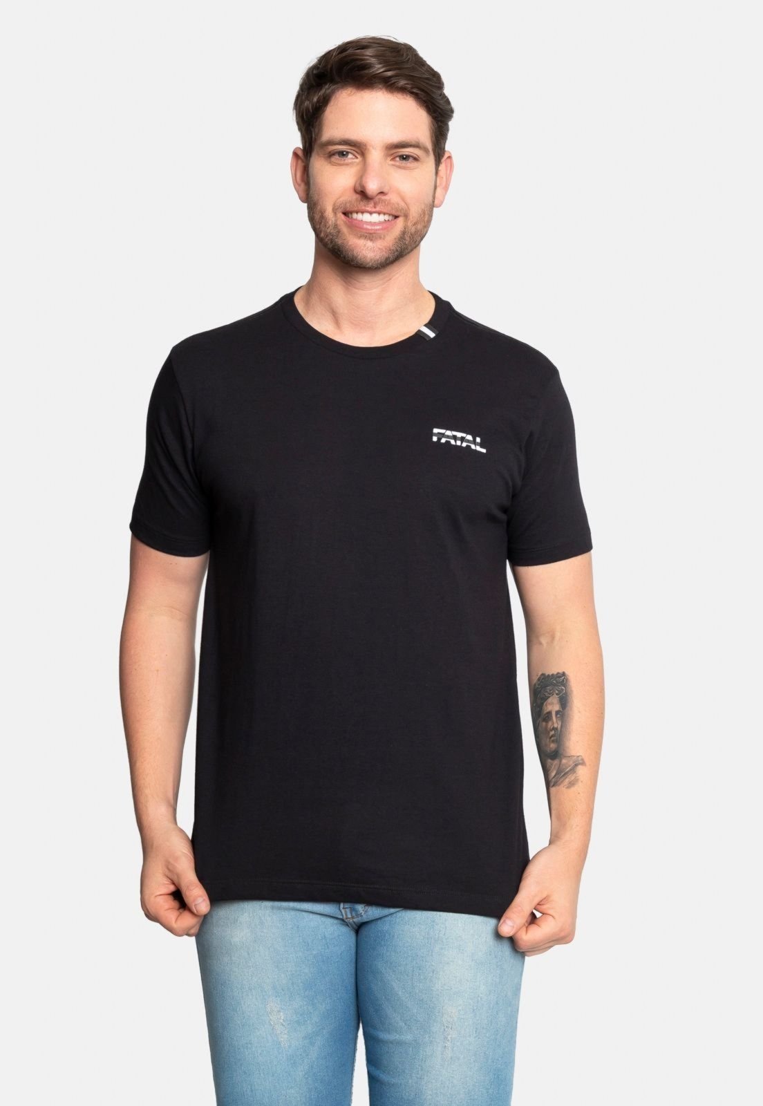 Camiseta Fatal Estampada Preta