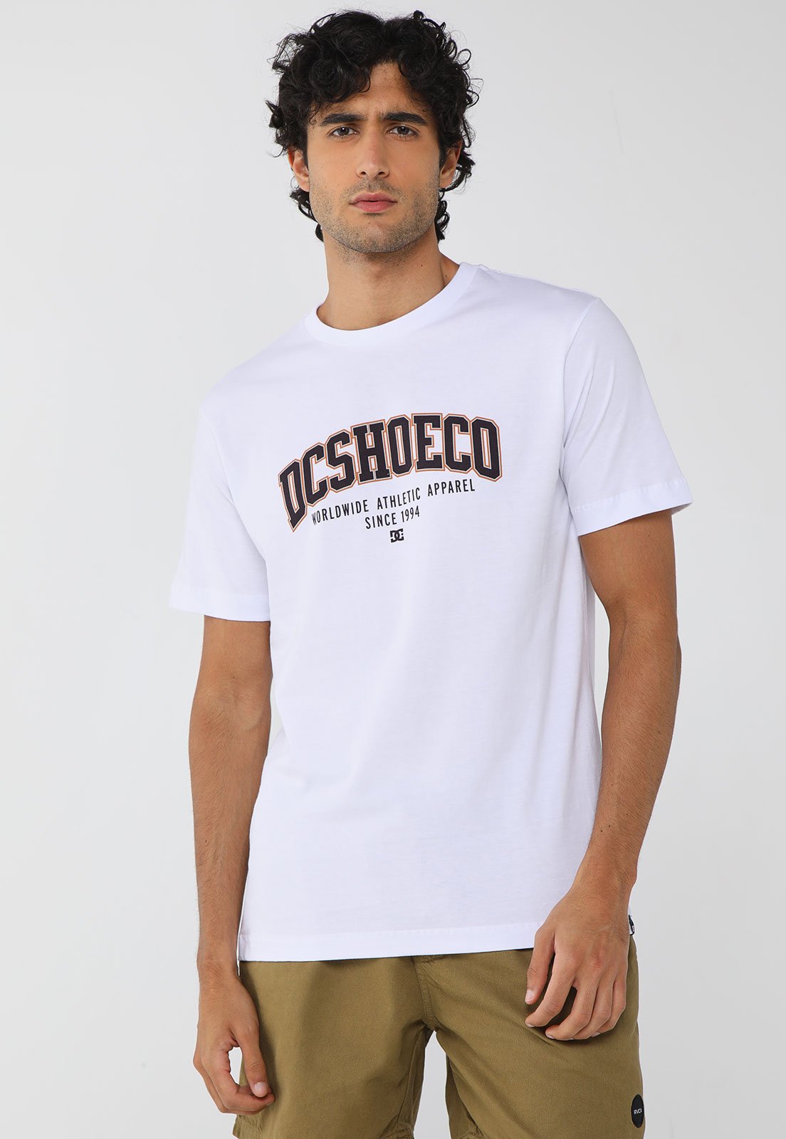Camiseta Masculina DC Shoes College Branca