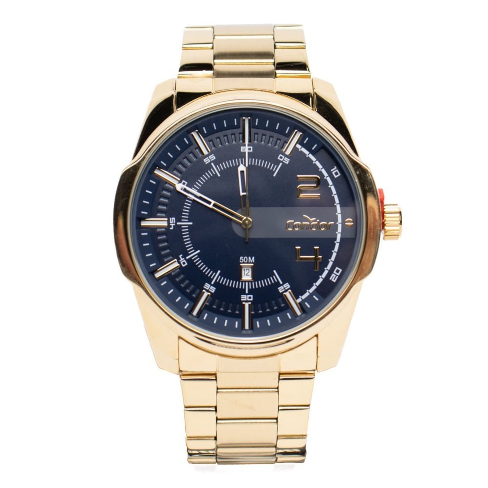 Relógio Masculino Condor Co2115nce/4a Speed Robusto Dourado