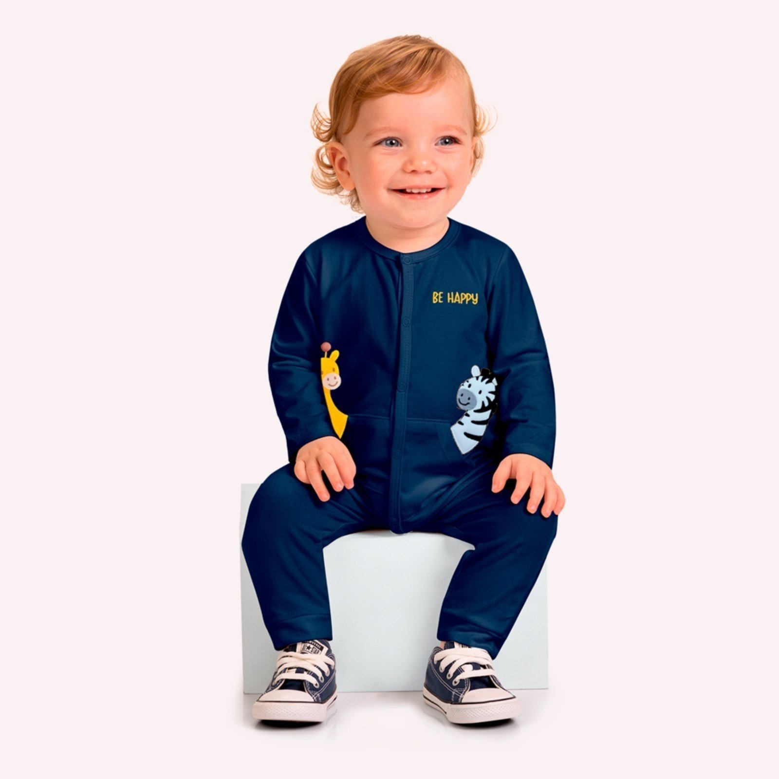 Infantil - Macacão Menino Bichinhos Kyly