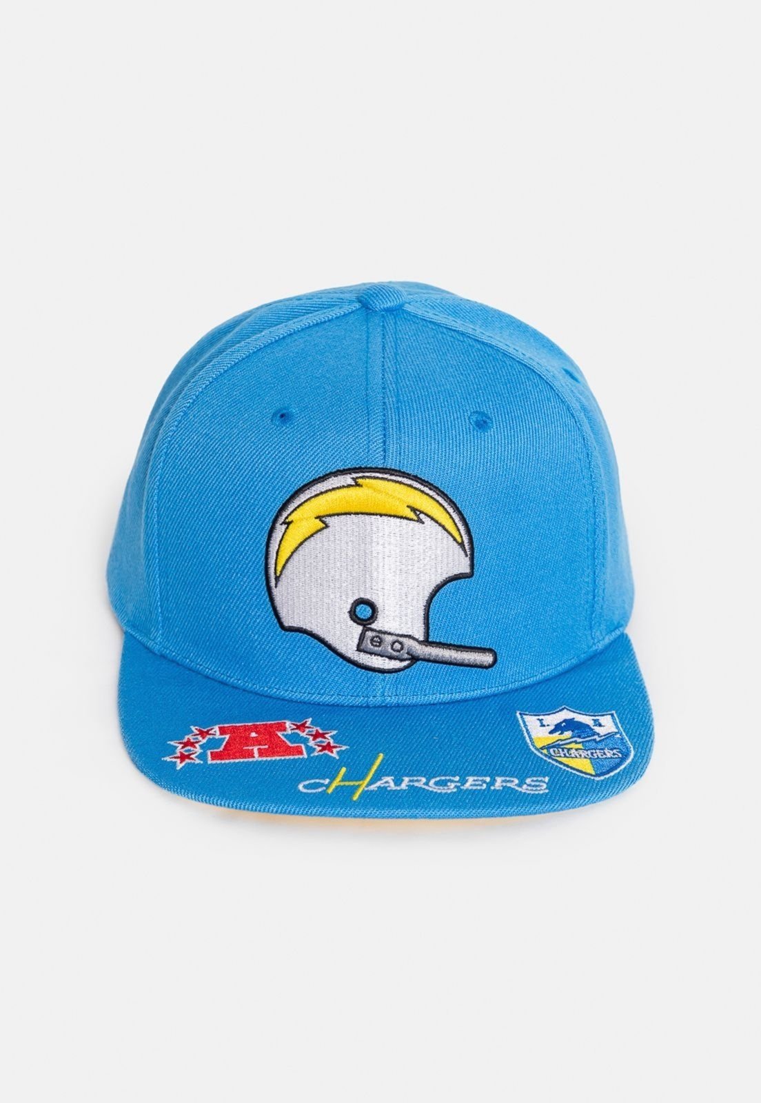 Boné Mitchell & Ness NFL Front Face Snapback Chargers Azul