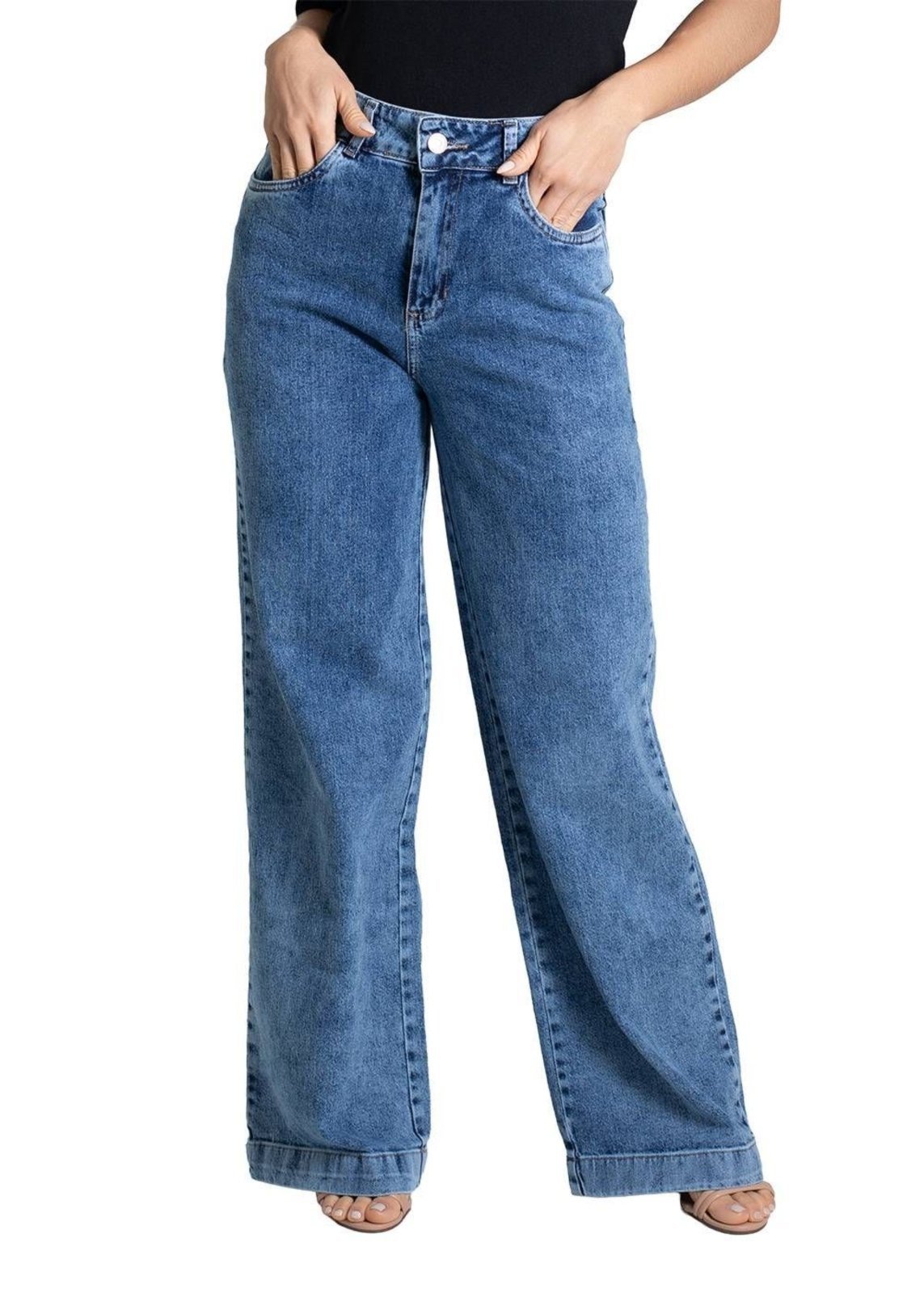 Calça Jeans Sawary Wide Leg – 280132 – Azul – Sawary