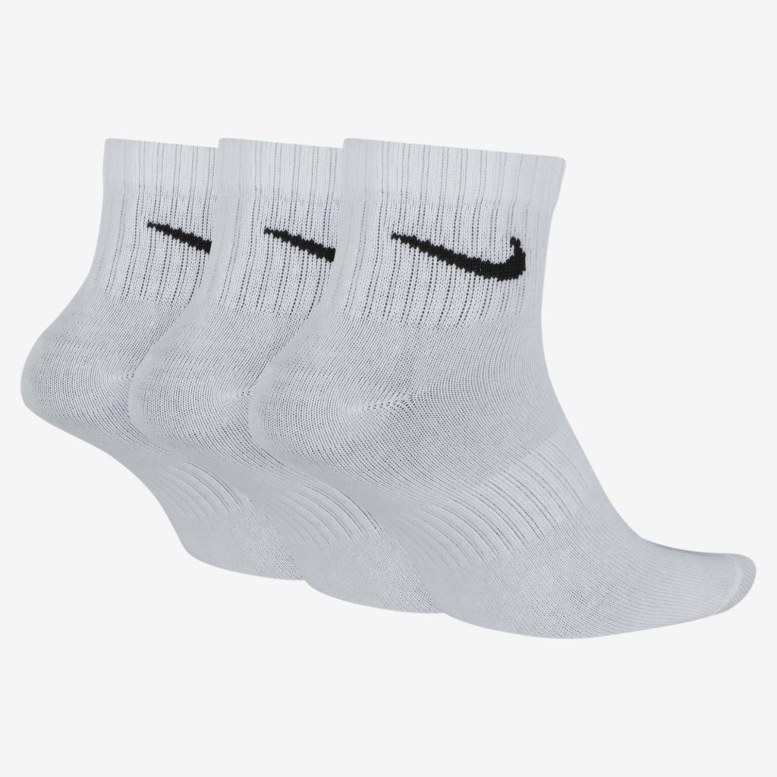 Meia Nike Everyday Lightweight Unissex 3 Pares Branco