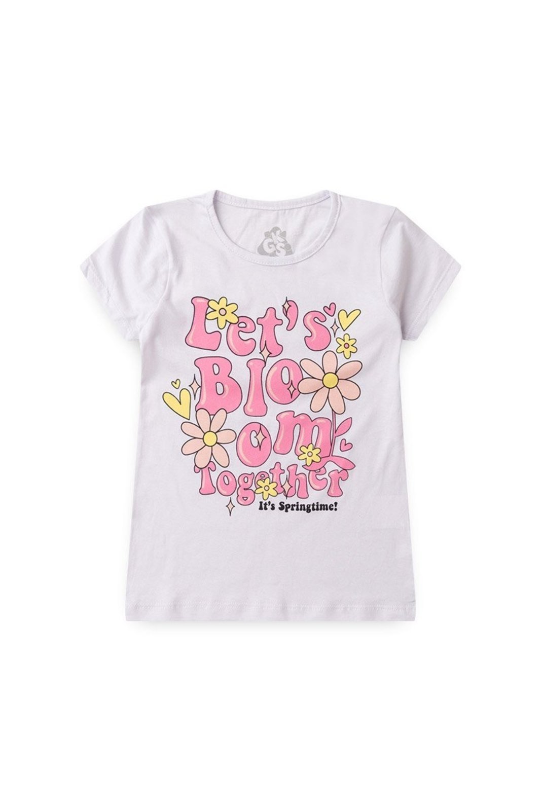 Vista 2 Infantil - Conjunto de Verão para Menina Blusa e Shorts Saia GKS branco GKS branco