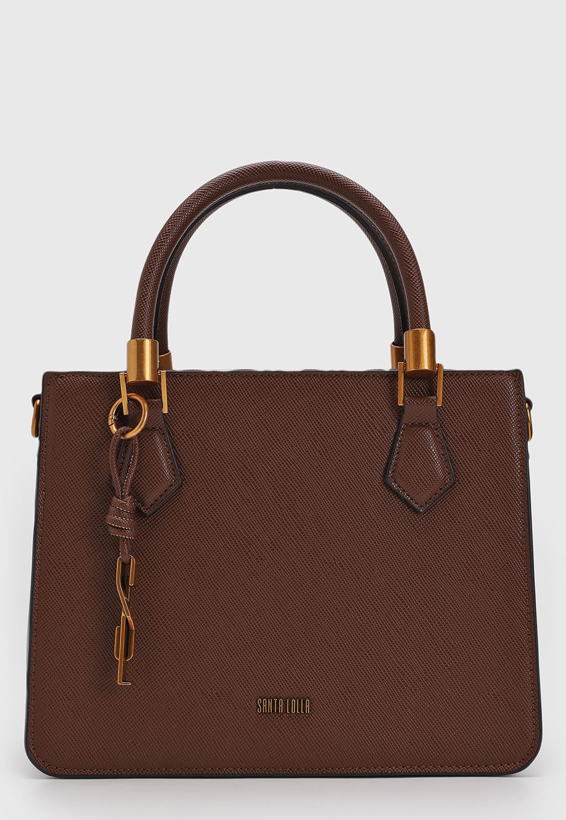 Bolsa Tiracolo Santa Lolla Alça Dupla Marrom