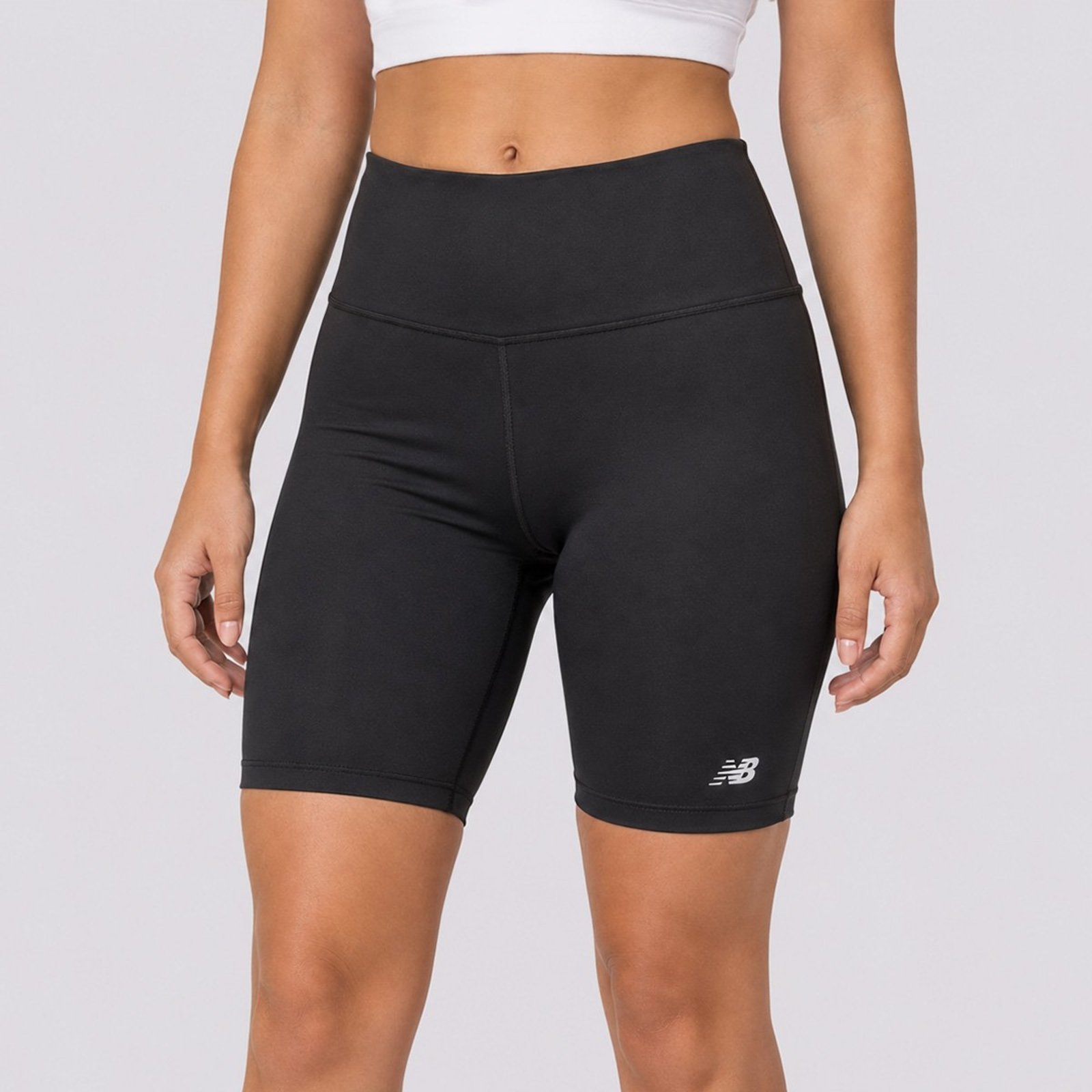 Shorts New Balance Harmony High Rise 6 Feminino Preto