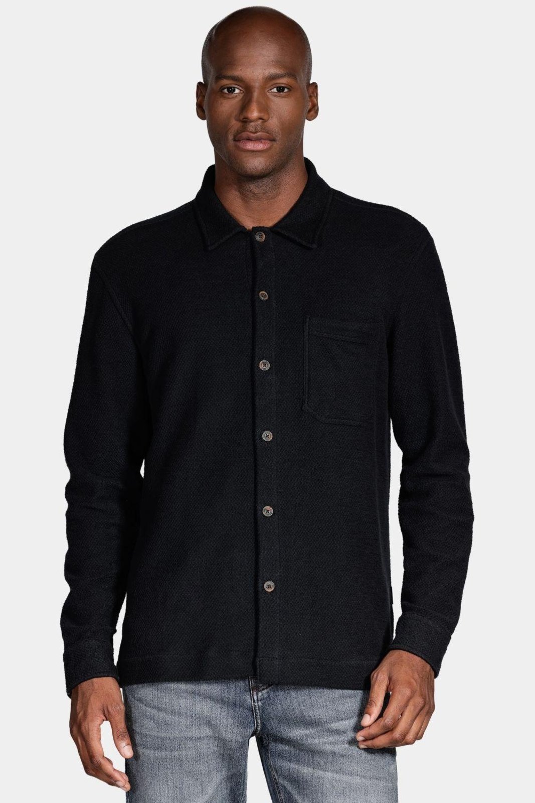 Camisa Aramis Manga Longa Move Overshirt Moletom Preto