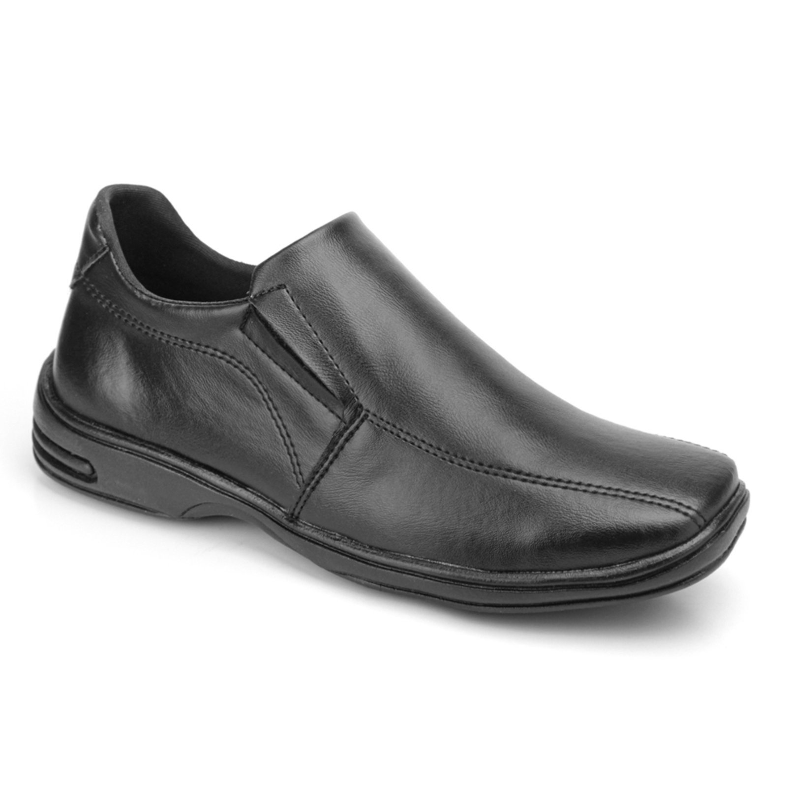 Sapato Conforto Masculino Social Calce Fácil Ortopédico Preto Original DHL