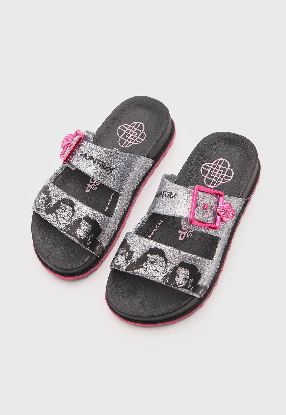 Infantil - Sandália Grendene Tiras Slide Preta