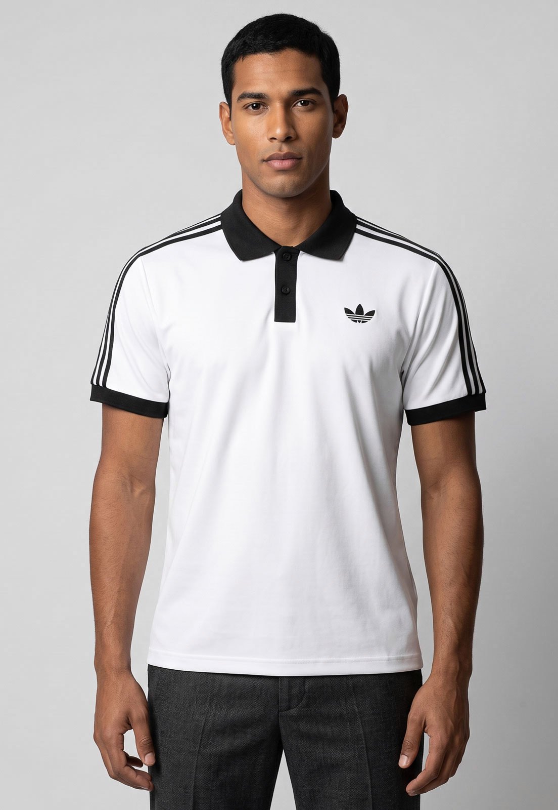 Camisa Polo Masculina adidas Originals Heritage Branca