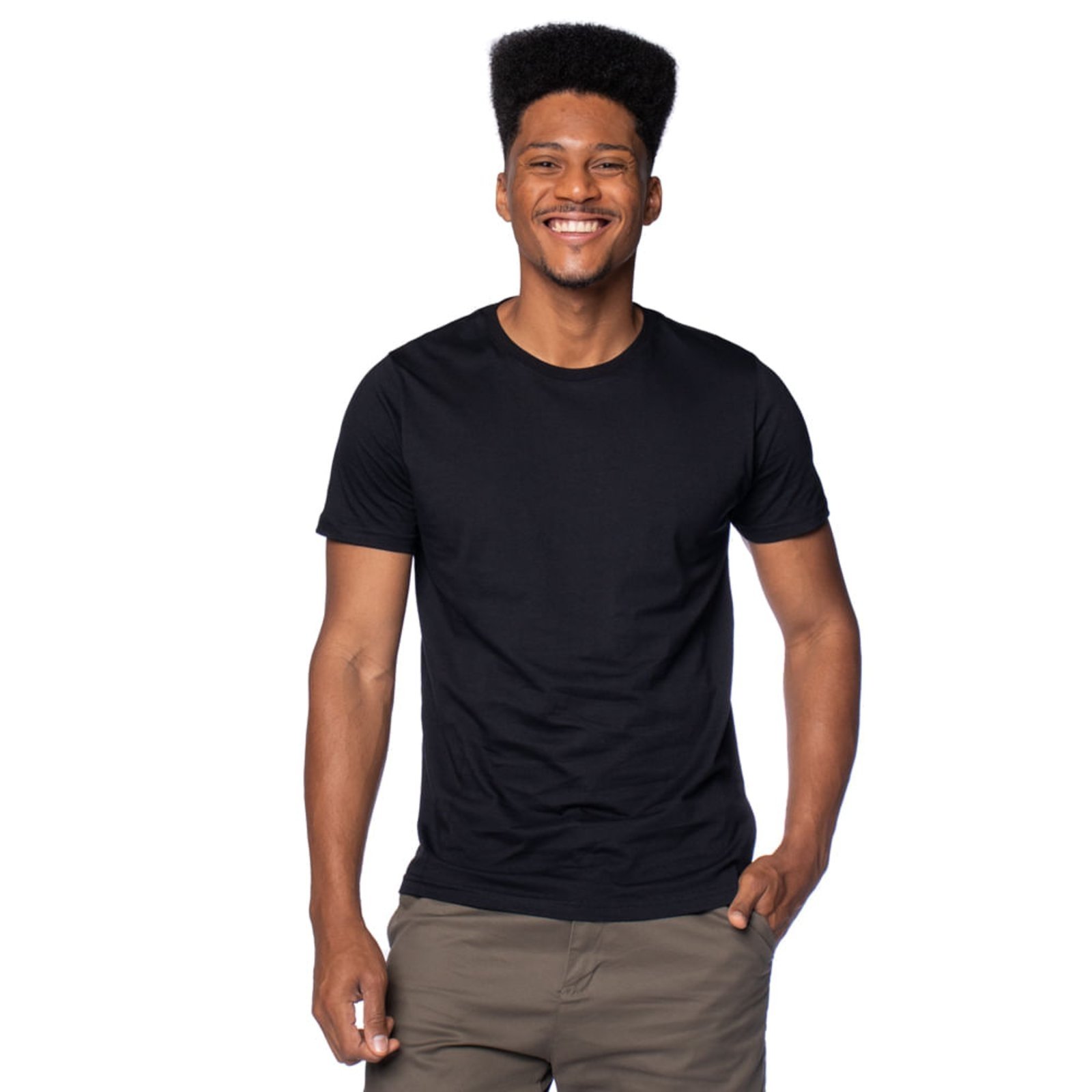 Vista 2 Camiseta Masculina Radical Style Básica Desayner verde Desayner verde