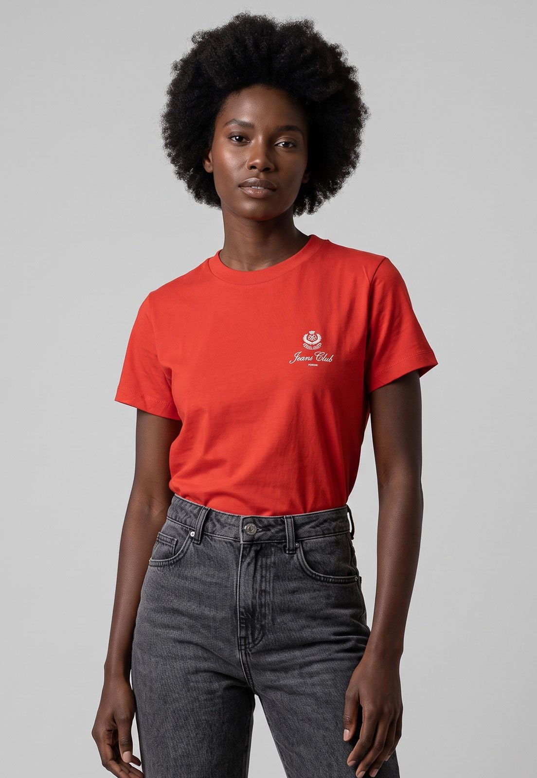 Camiseta Feminina Forum Gola Redonda Vermelha