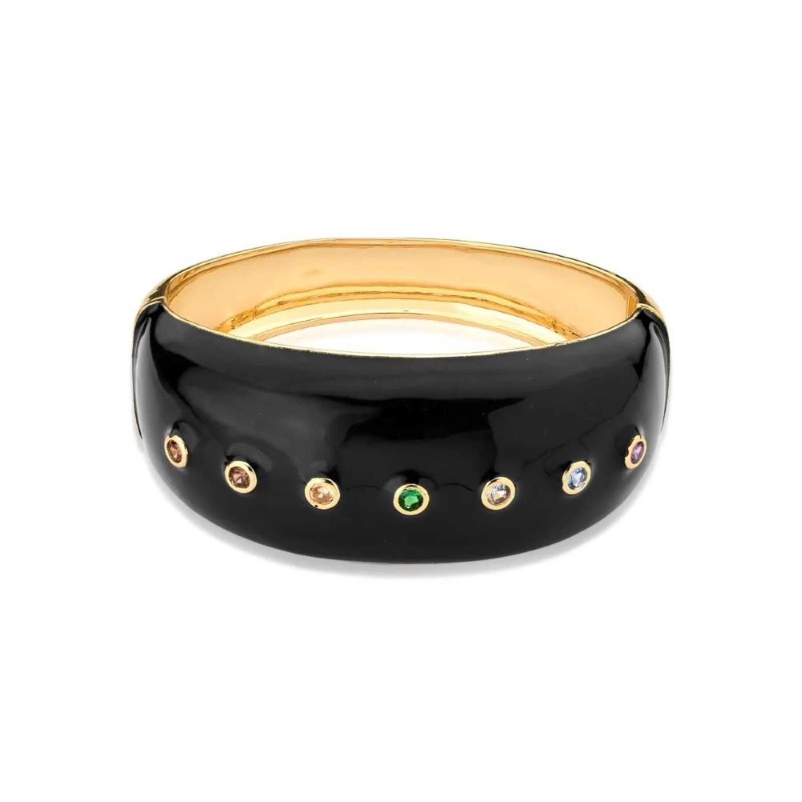 Infantil – Bracelete Esmaltado com Zircônias Semijoia Banhado a Ouro 18K Ania Store