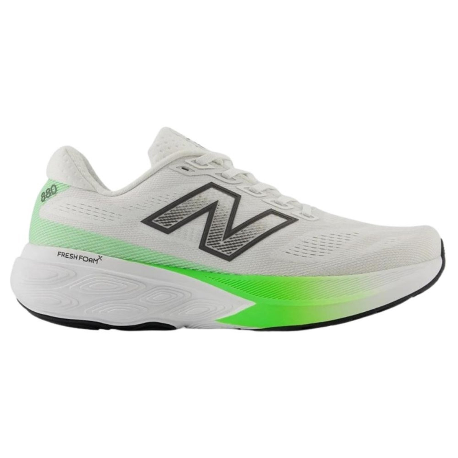 Vista 2 Tênis New Balance Fresh Foam X 880 V15 Masculino - Bege Com Verde bege verde New Balance bege verde