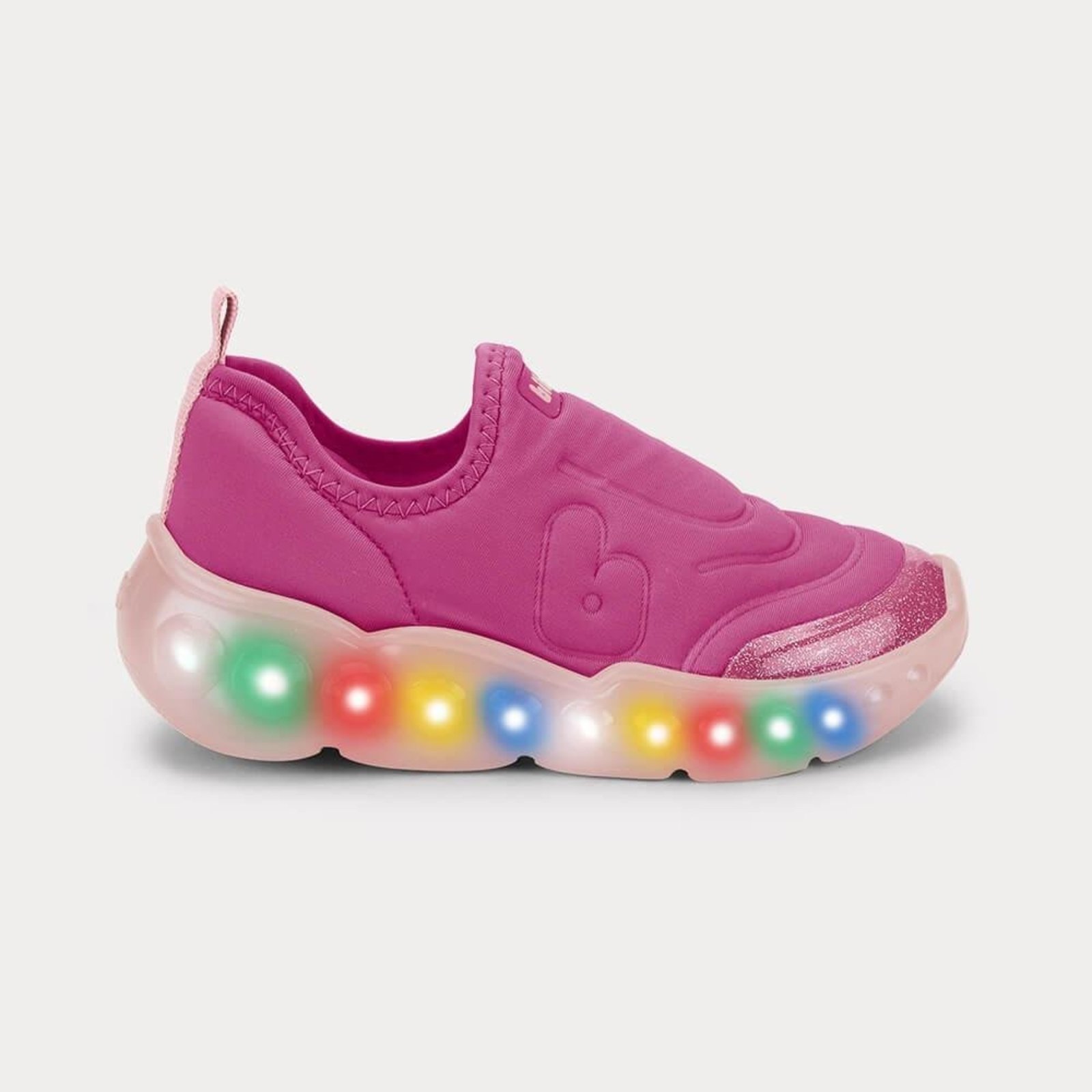 Infantil - Tênis Bibi Roller Celebration 3.0 LED Rosa 23