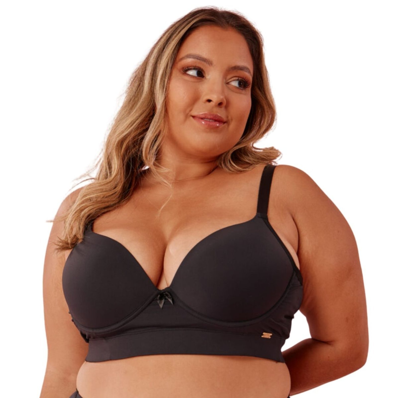 Sutiã Plus Size Básico Com Bojo Pretty Paty