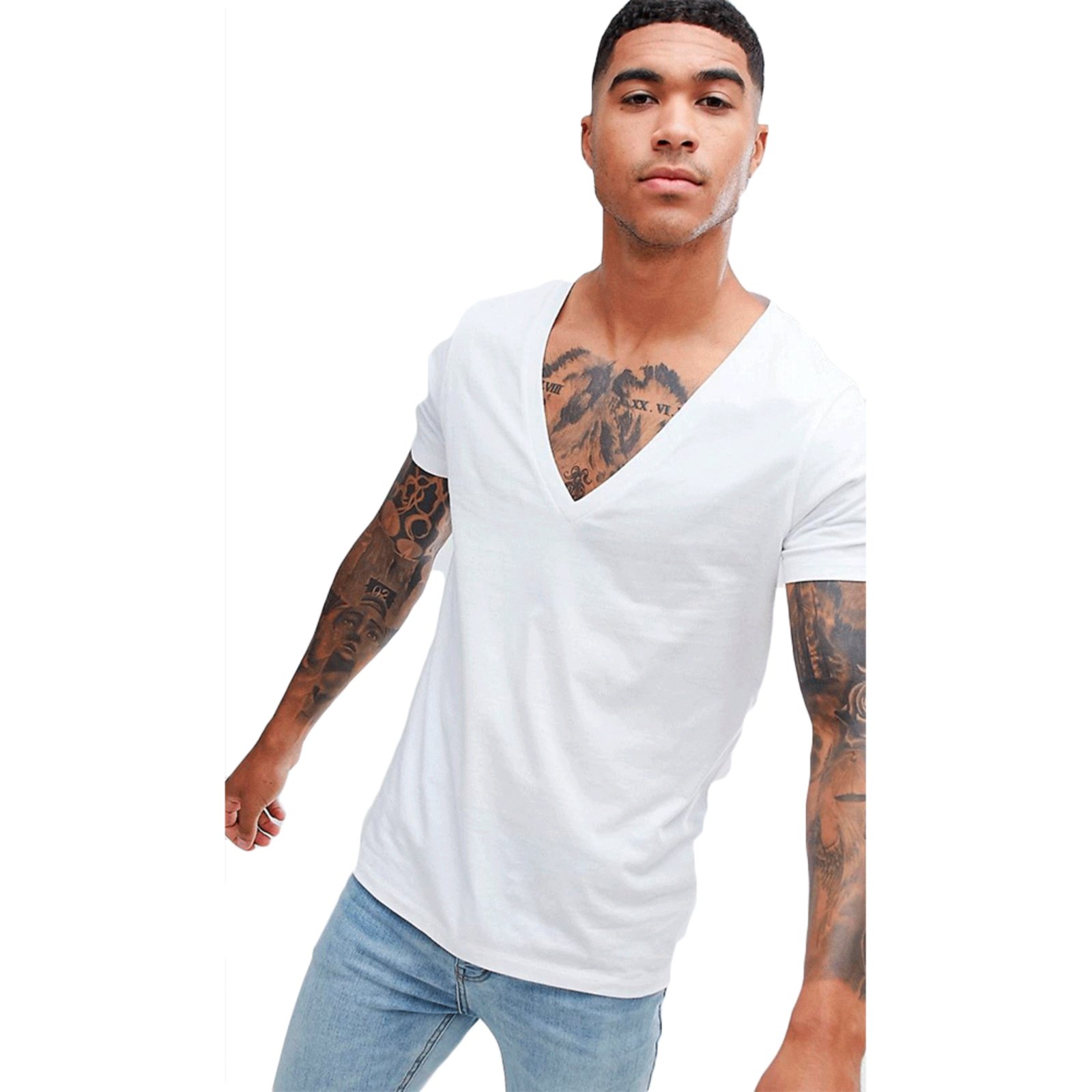 Camiseta Gola V funda Stecchi