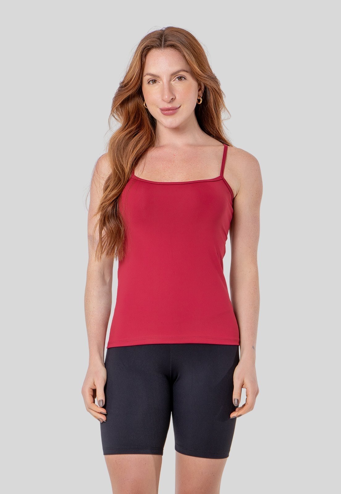 Blusa Feminina Poliamida Alcinha Confortável Para Malhar Regata Feminina
