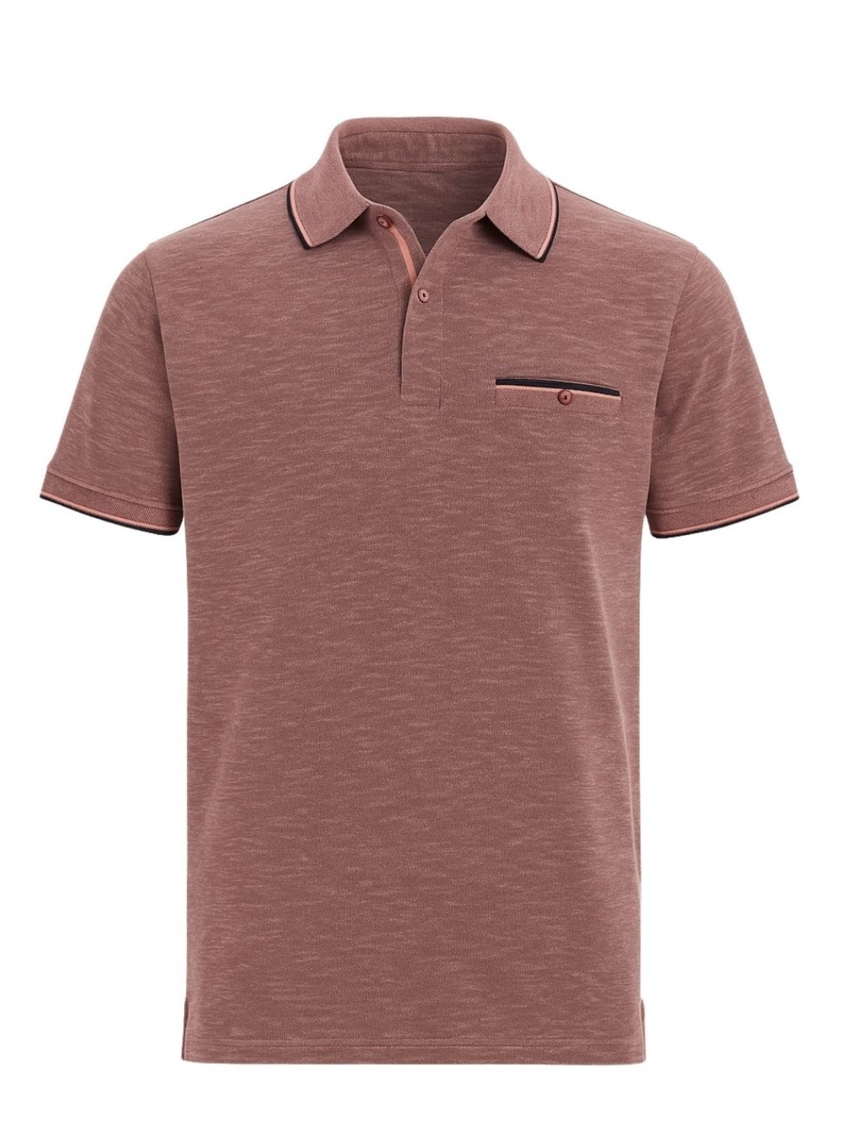 Vista 2 Camisa Masculina Gola Polo Crocker coral Crocker coral