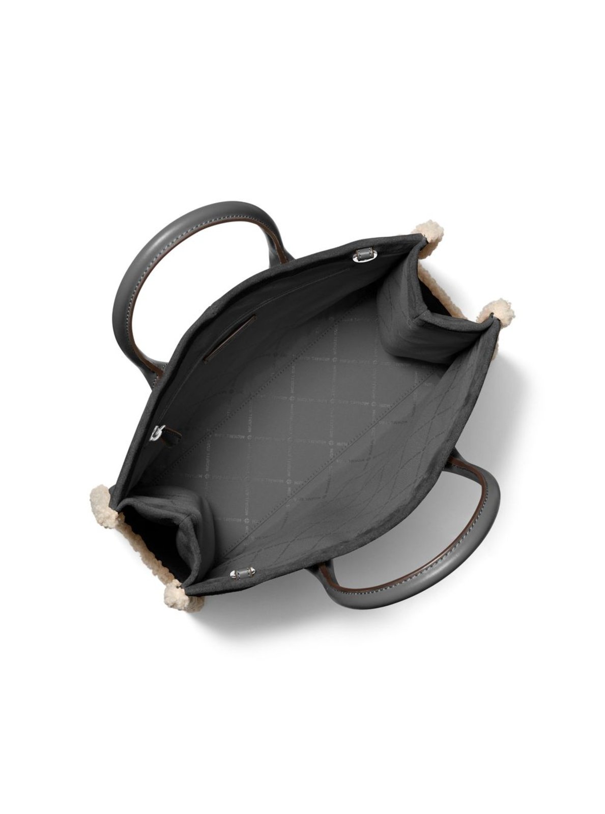 Vista 3 Bolsa Tote Mirella Média Em Couro 35F5S7ZT2S001 preto preto