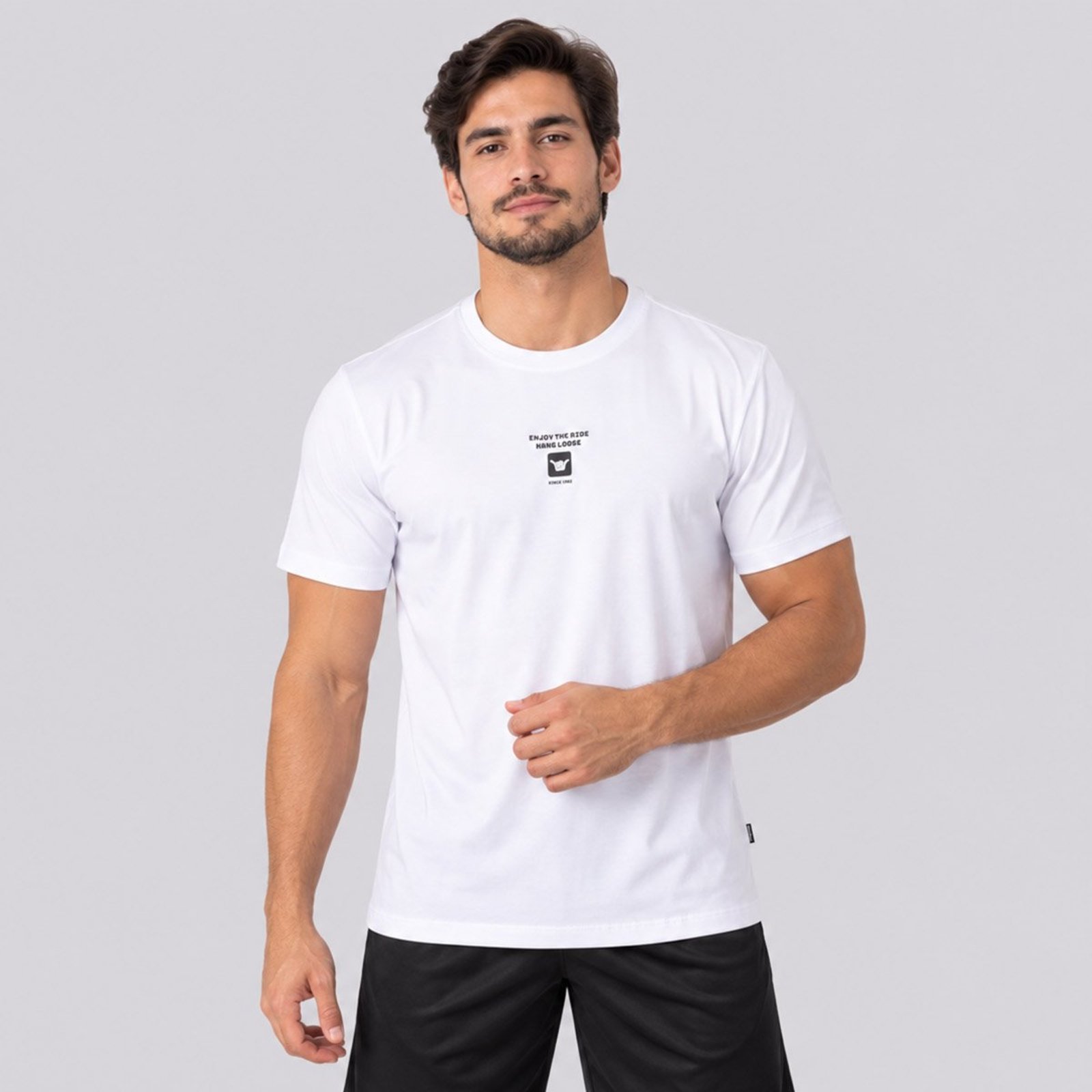 Camiseta Hang Loose Silk MC Logo Branca