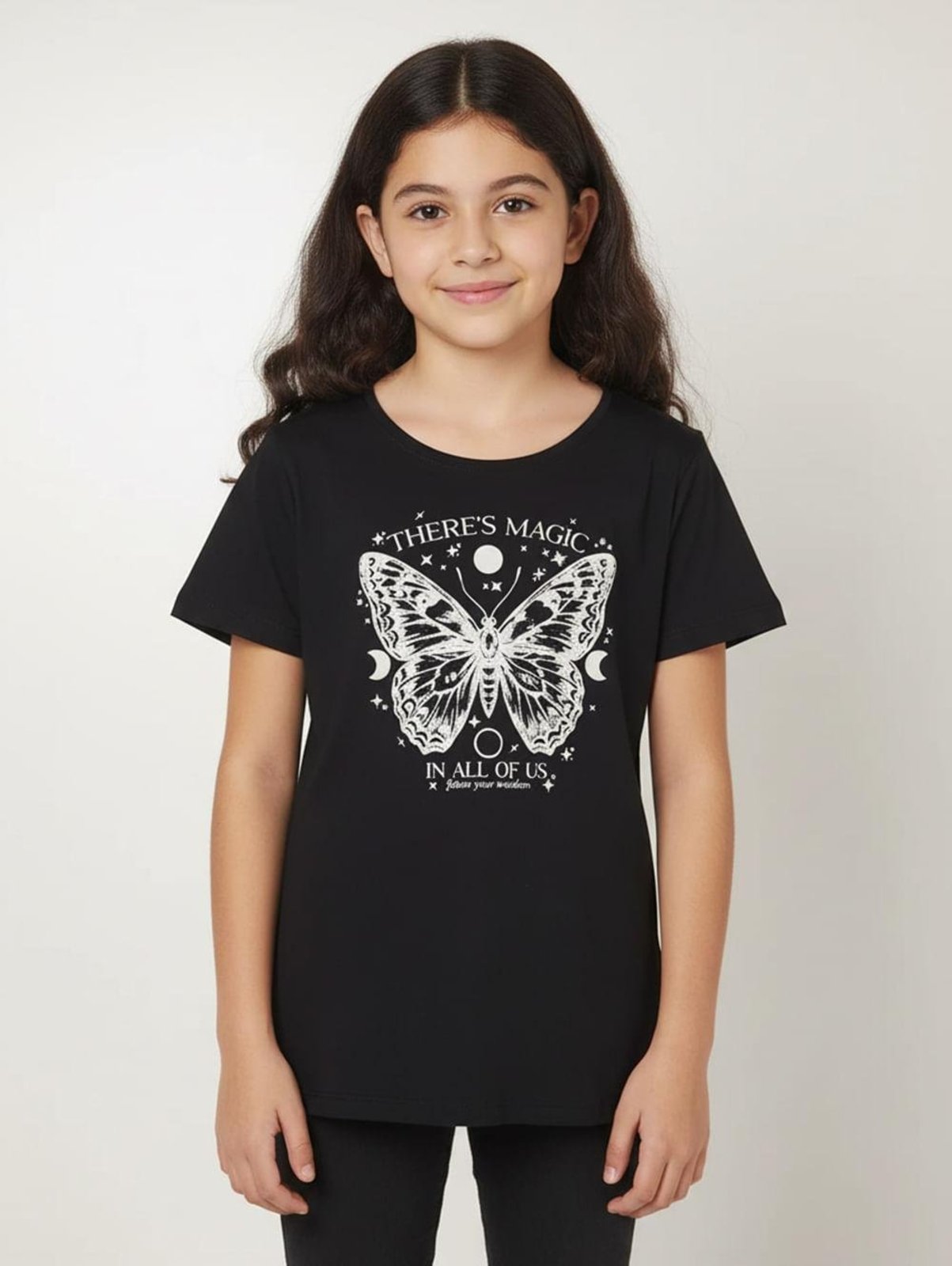 Infantil - Blusa Cotton Juvenil Para Menina - PRETO