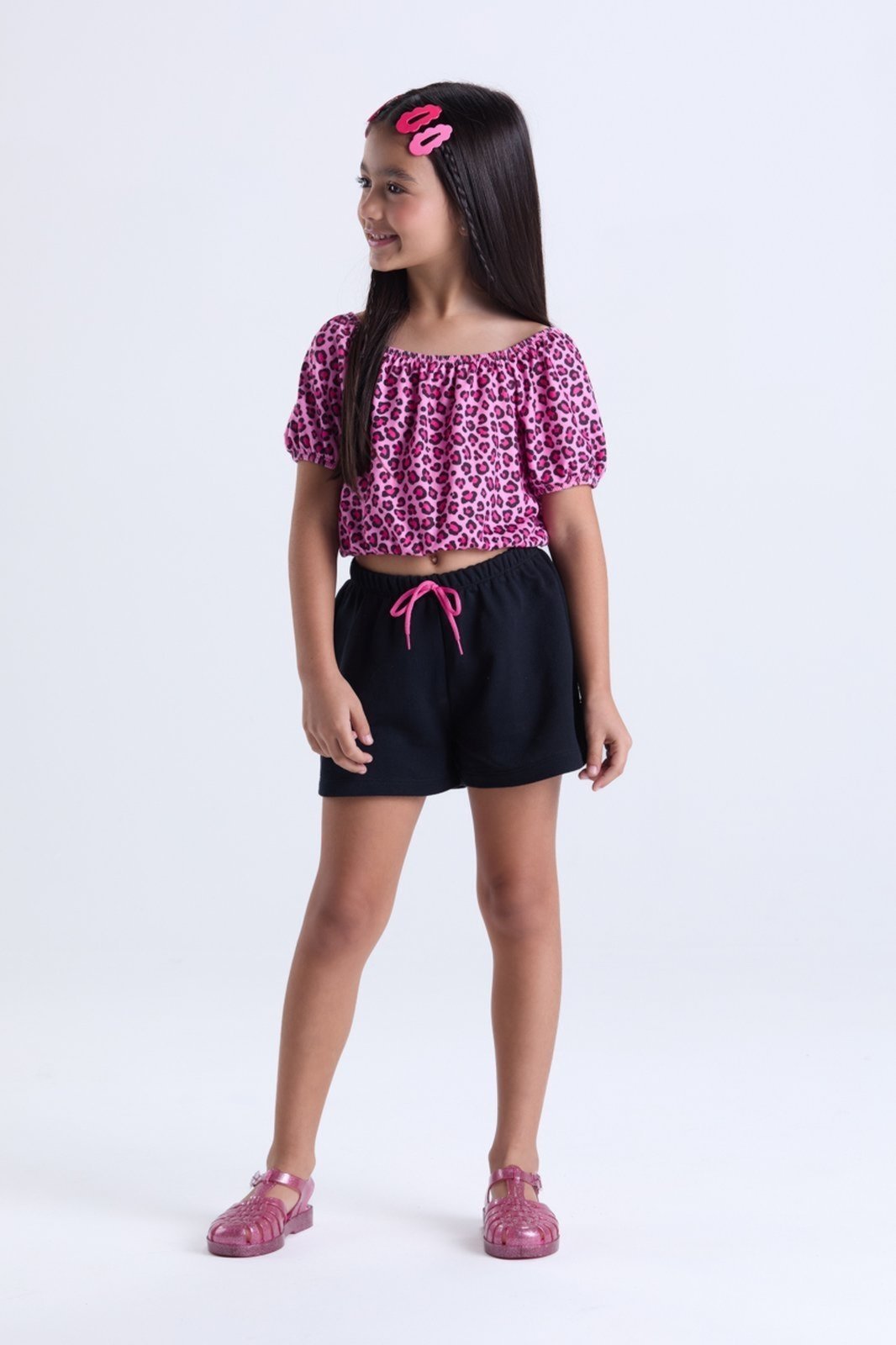 Infantil – Conjunto de Verão Menina Oncinha