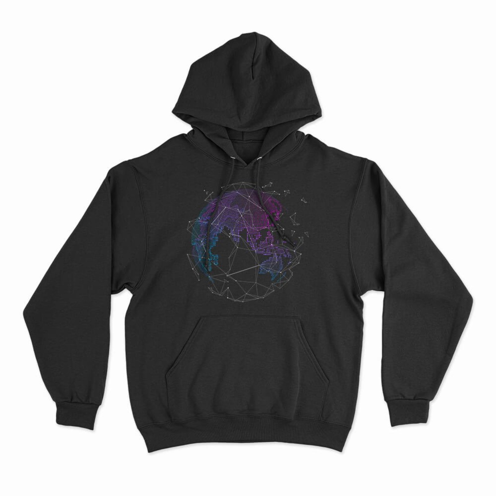 Moletom Com Capuz Dots World - Preto - Casual - Studio Geek
