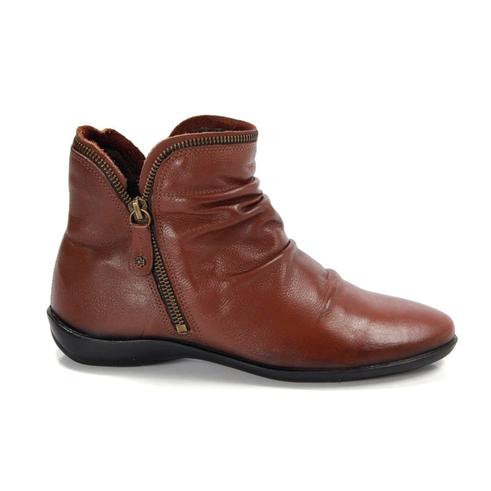 Bota Angel Couro Comfort Mogno – ANG811